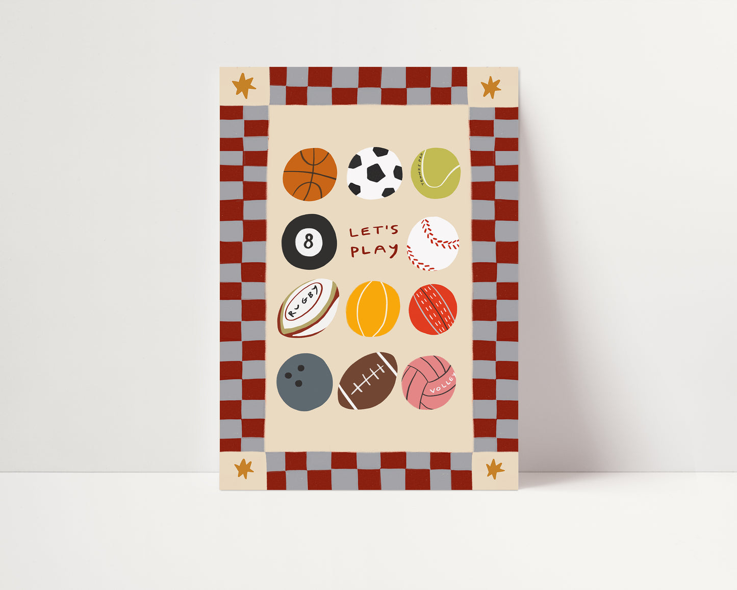 Let's Play | Playroom Print | UNFRAMED