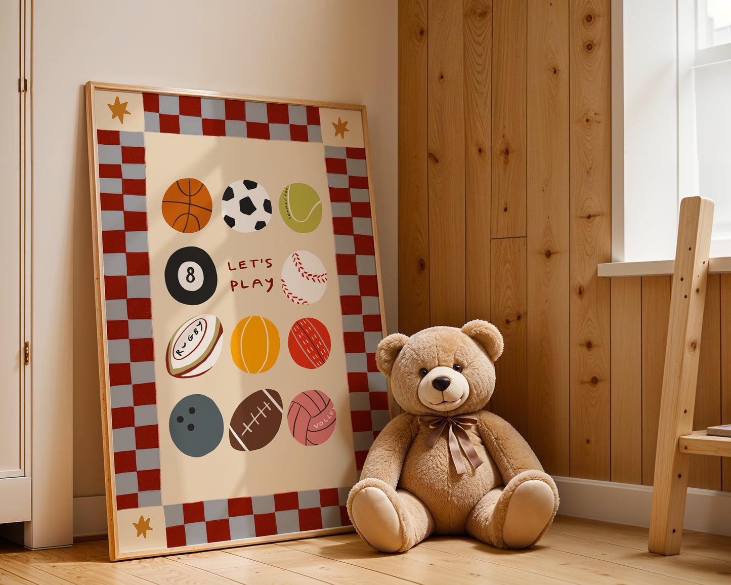 Let's Play | Playroom Print | UNFRAMED