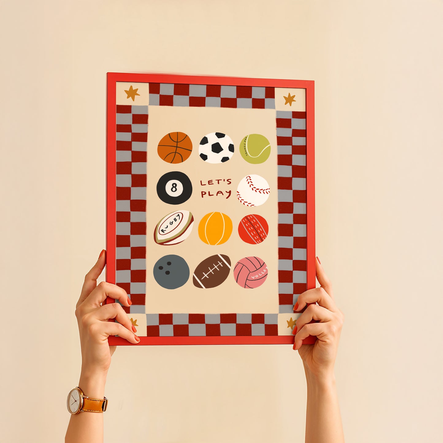 Let's Play | Playroom Print | UNFRAMED