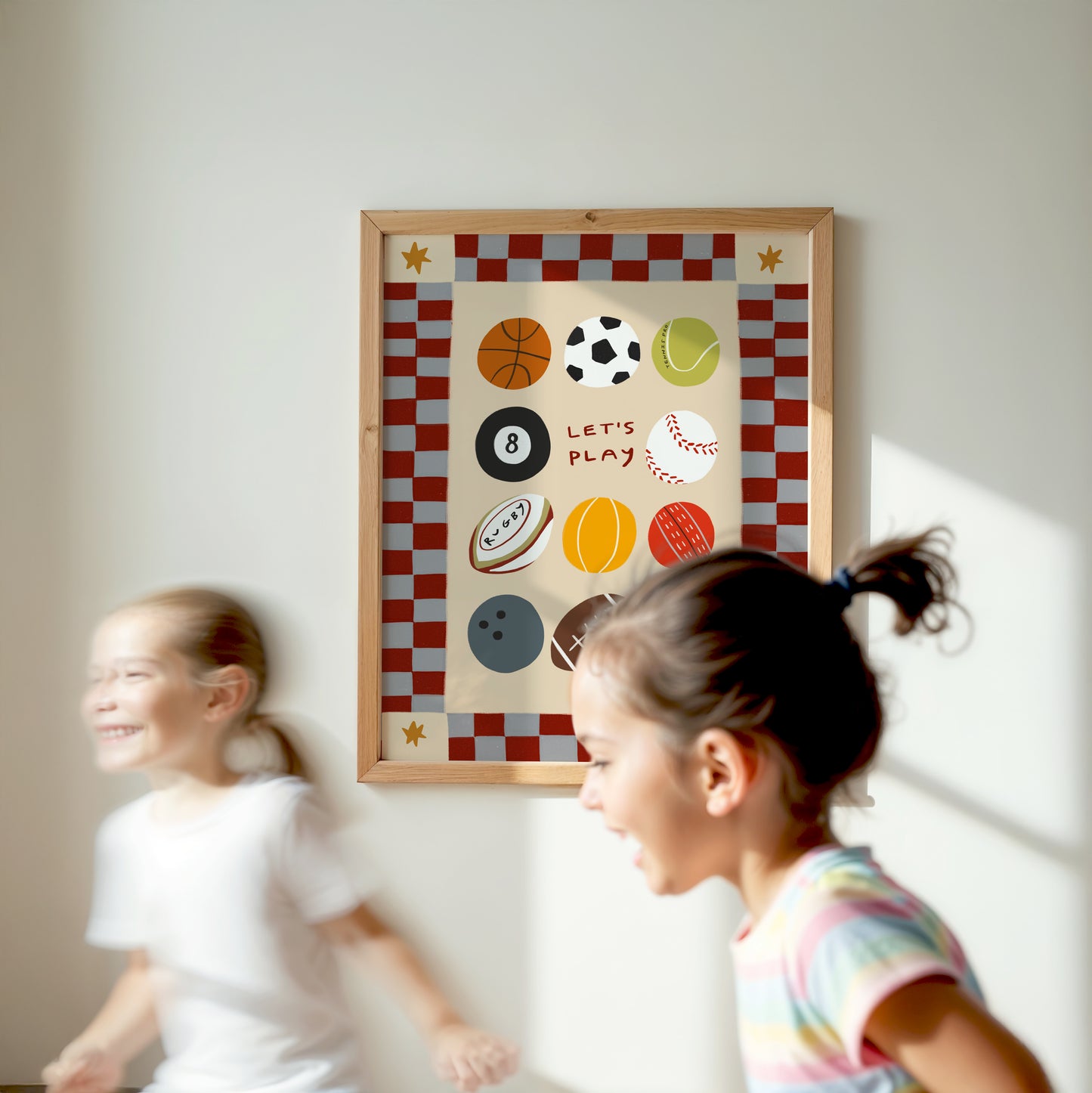Let's Play | Playroom Print | UNFRAMED