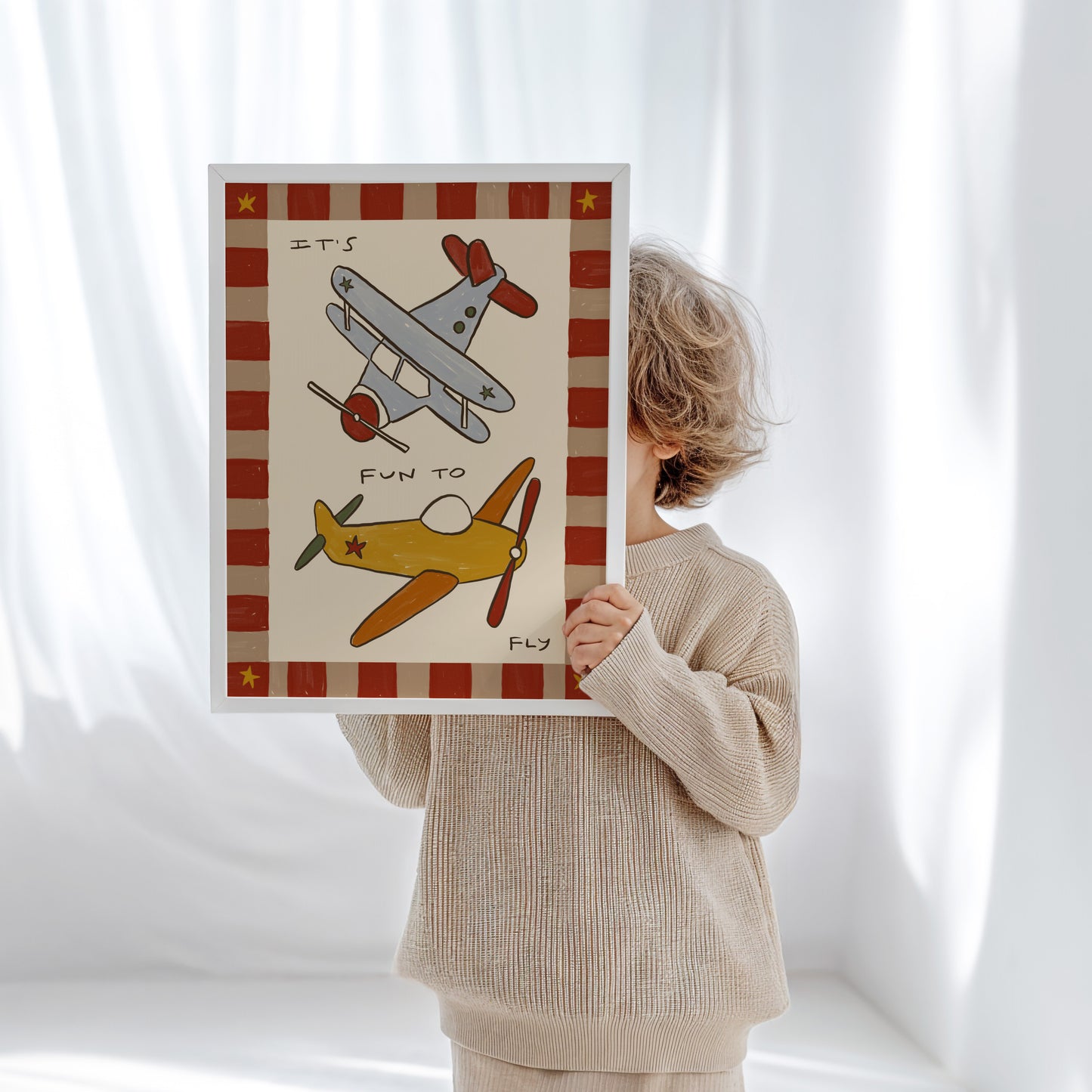 Vintage Flying Planes | Toddler Print | UNFRAMED