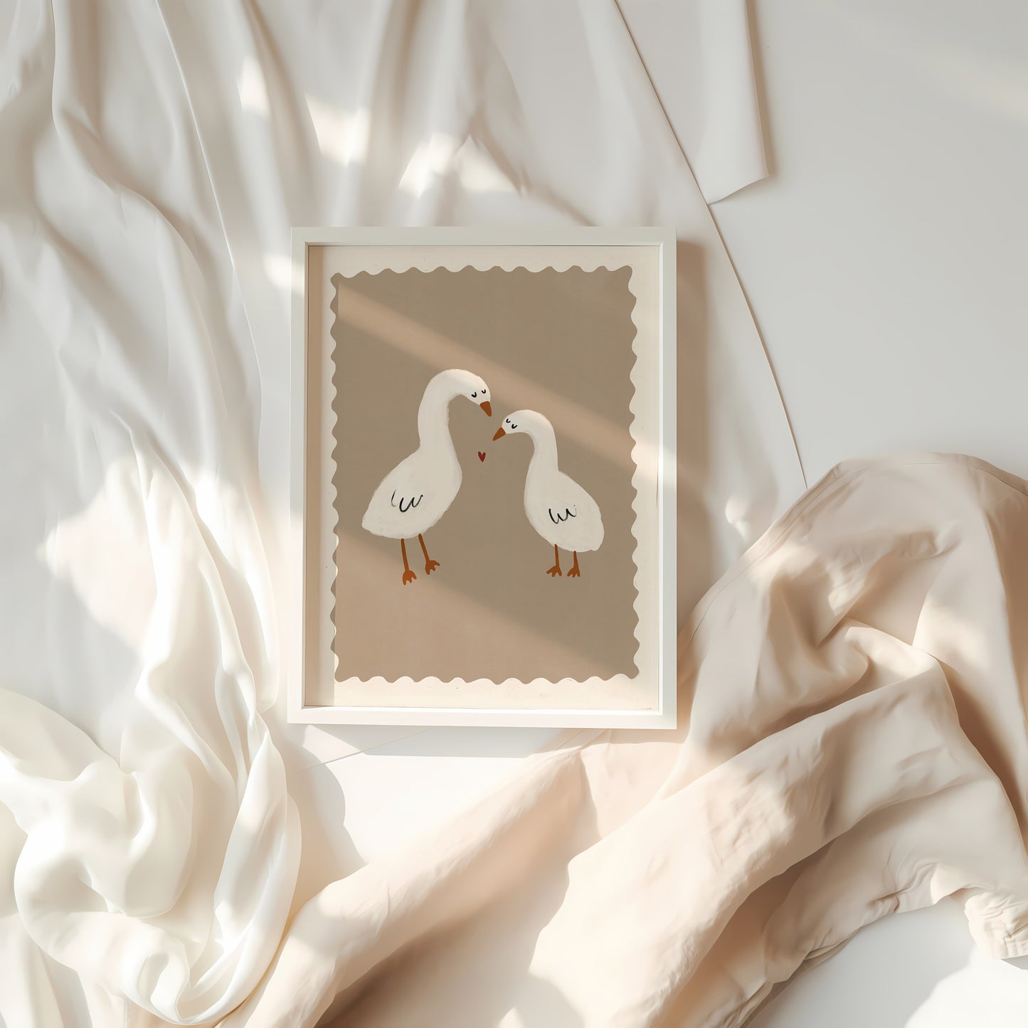 Sibling Ducks | Kid's Print | UNFRAMED