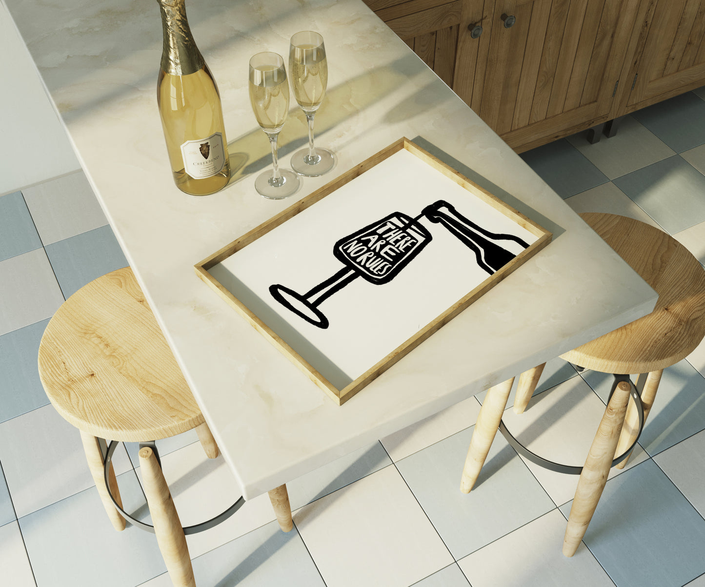 There Are No Rules | Wine Print | UNFRAMED