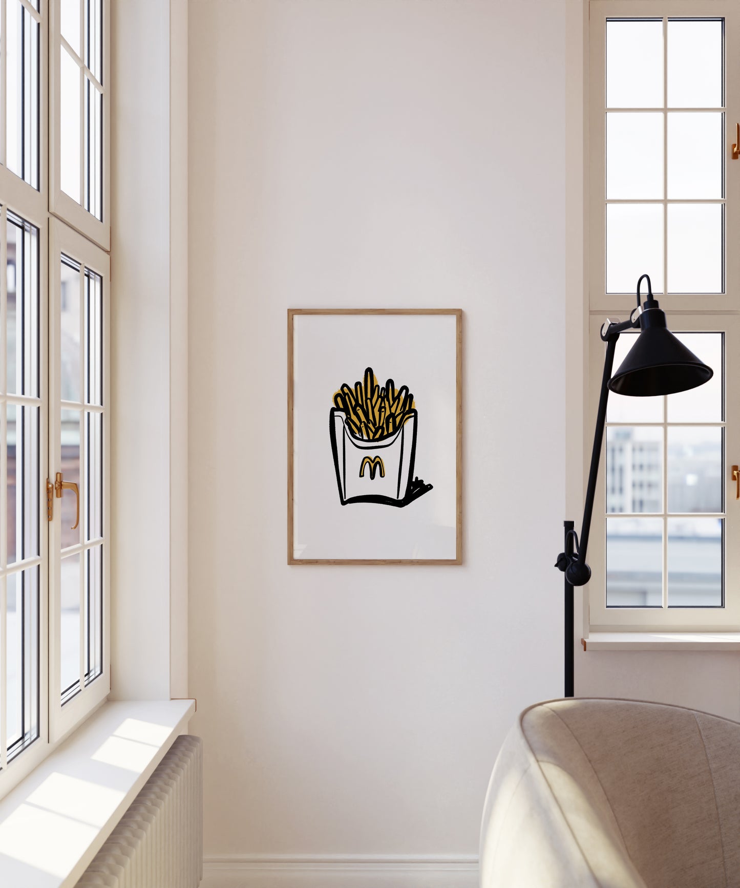 Fries Print | Fast Food Poster | UNFRAMED