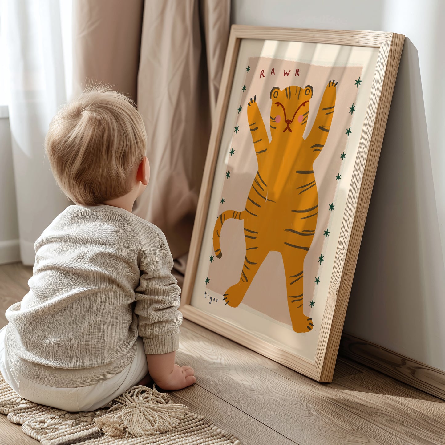Tiger | Nursery Print | UNFRAMED