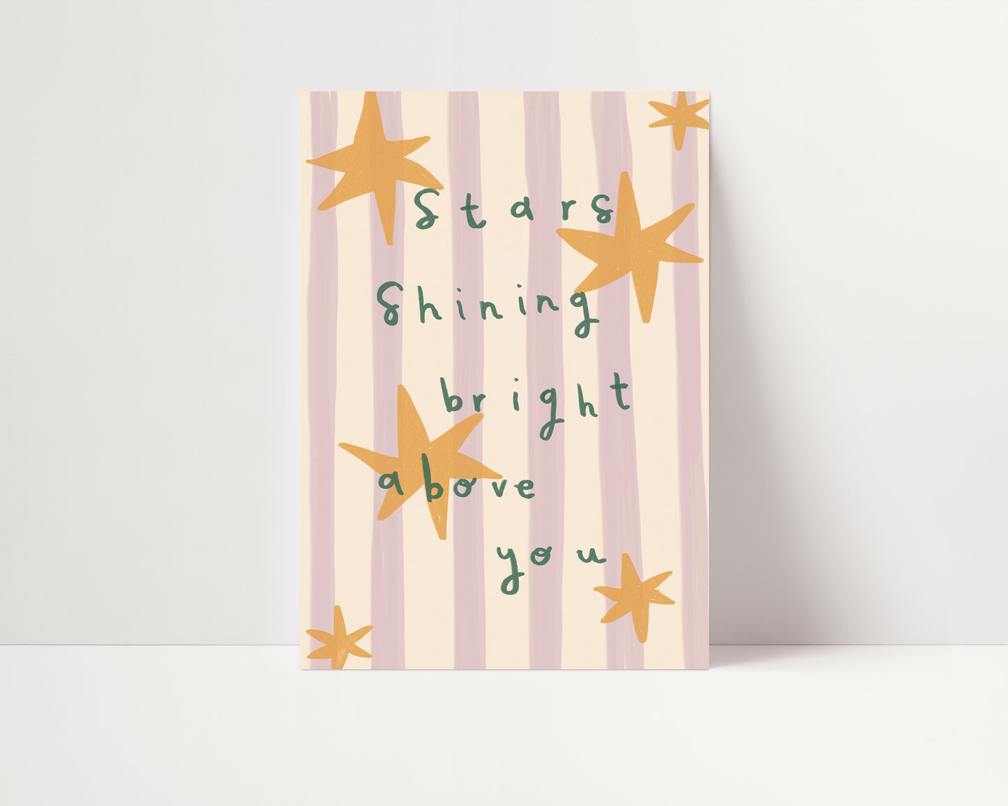 Stars Shining For You | Nursery Print | UNFRAMED