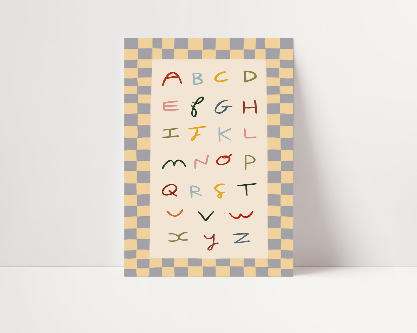 Colourful Alphabet | Kid's Print | UNFRAMED