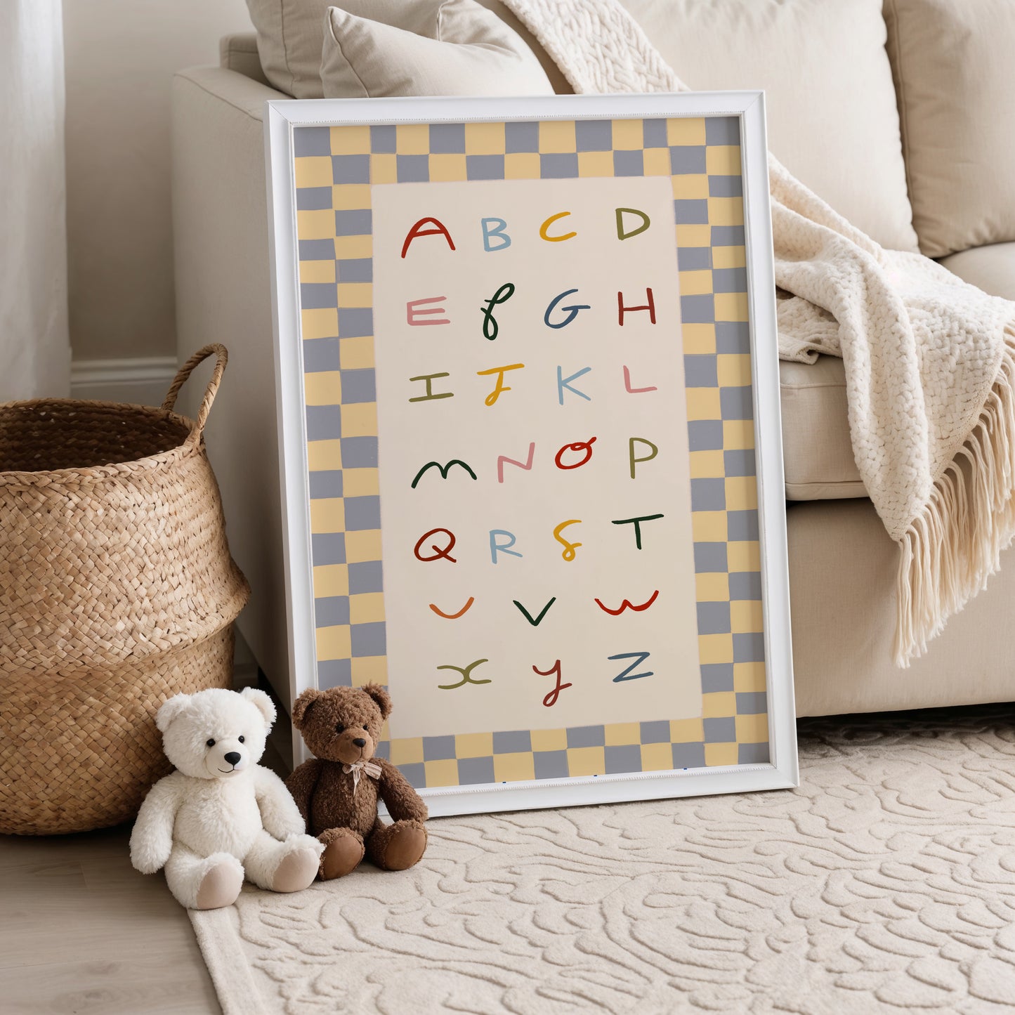 Colourful Alphabet | Kid's Print | UNFRAMED
