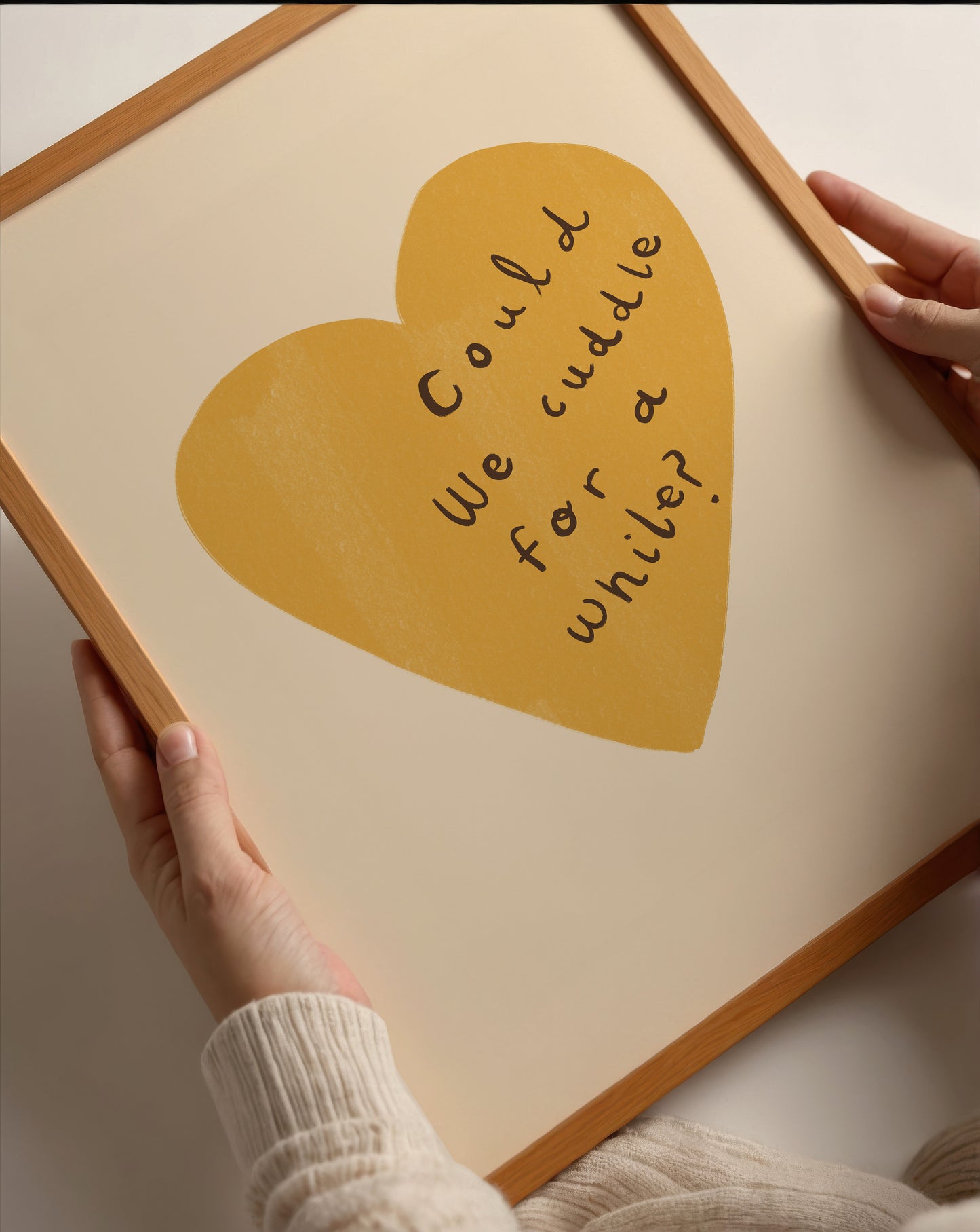 Can We Cuddle? | Nursery Print | UNFRAMED