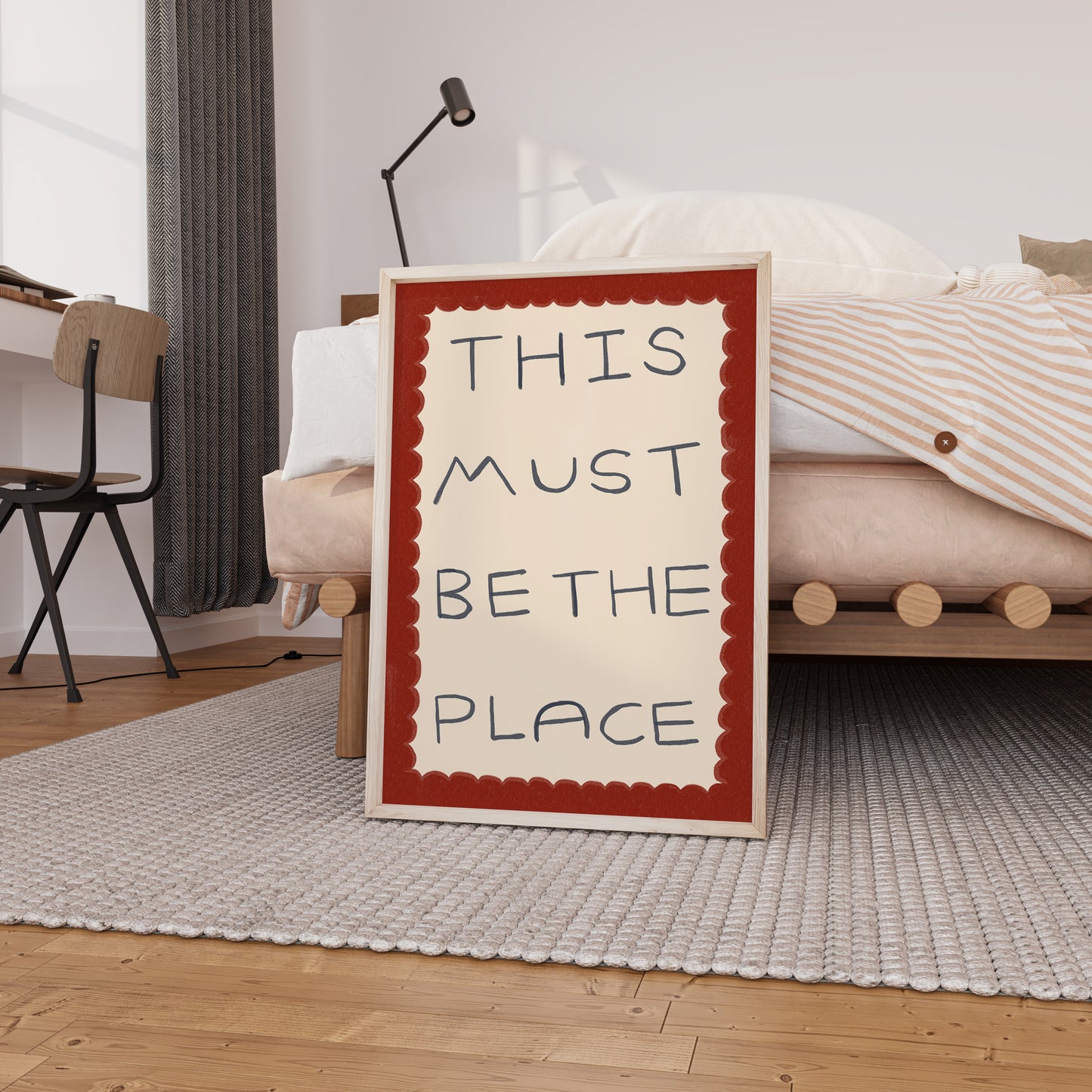 This Must Be The Place | Typography Print | UNFRAMED