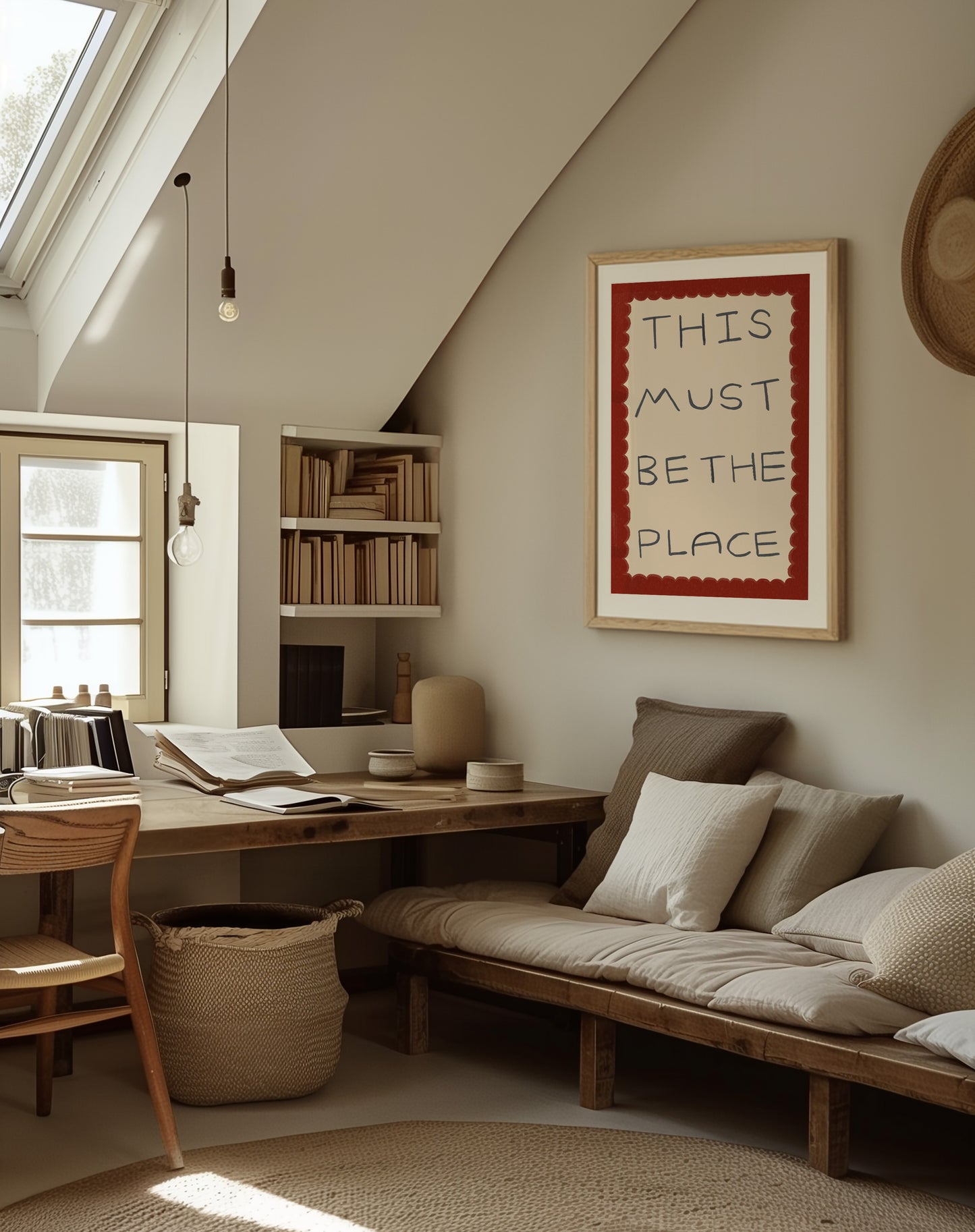 This Must Be The Place | Typography Print | UNFRAMED