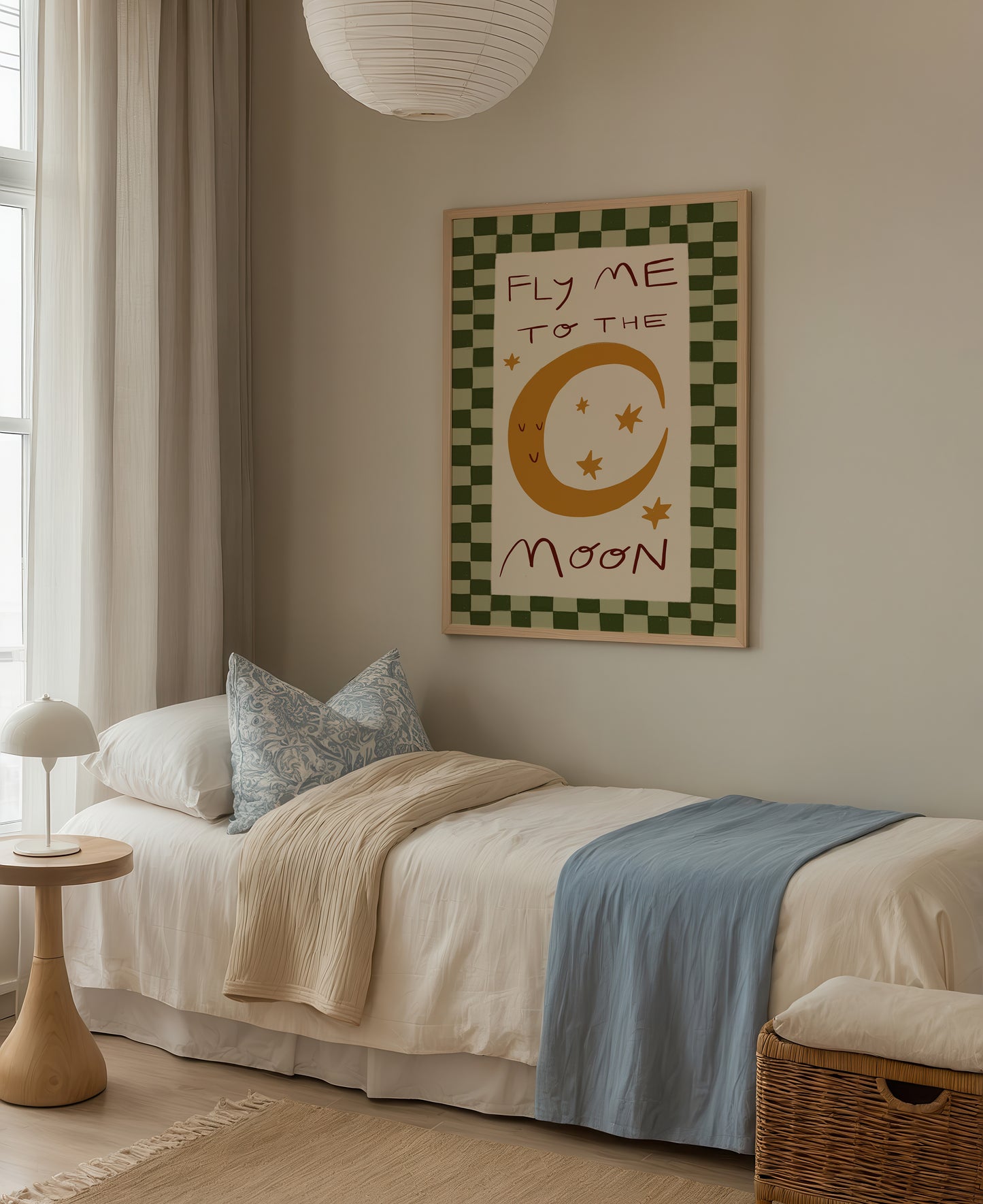 Fly Me To The Moon | Nursery Print | UNFRAMED