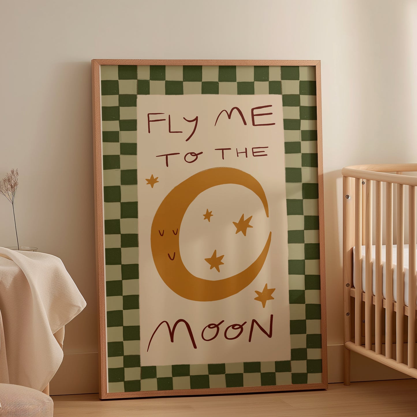 Fly Me To The Moon | Nursery Print | UNFRAMED