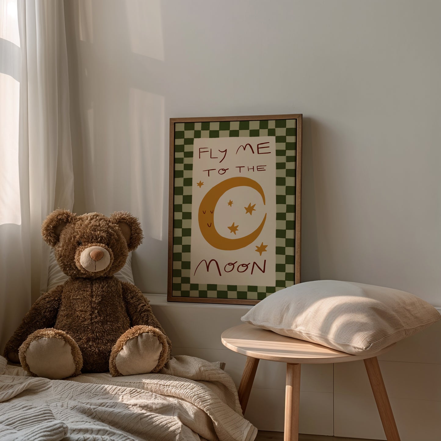 Fly Me To The Moon | Nursery Print | UNFRAMED