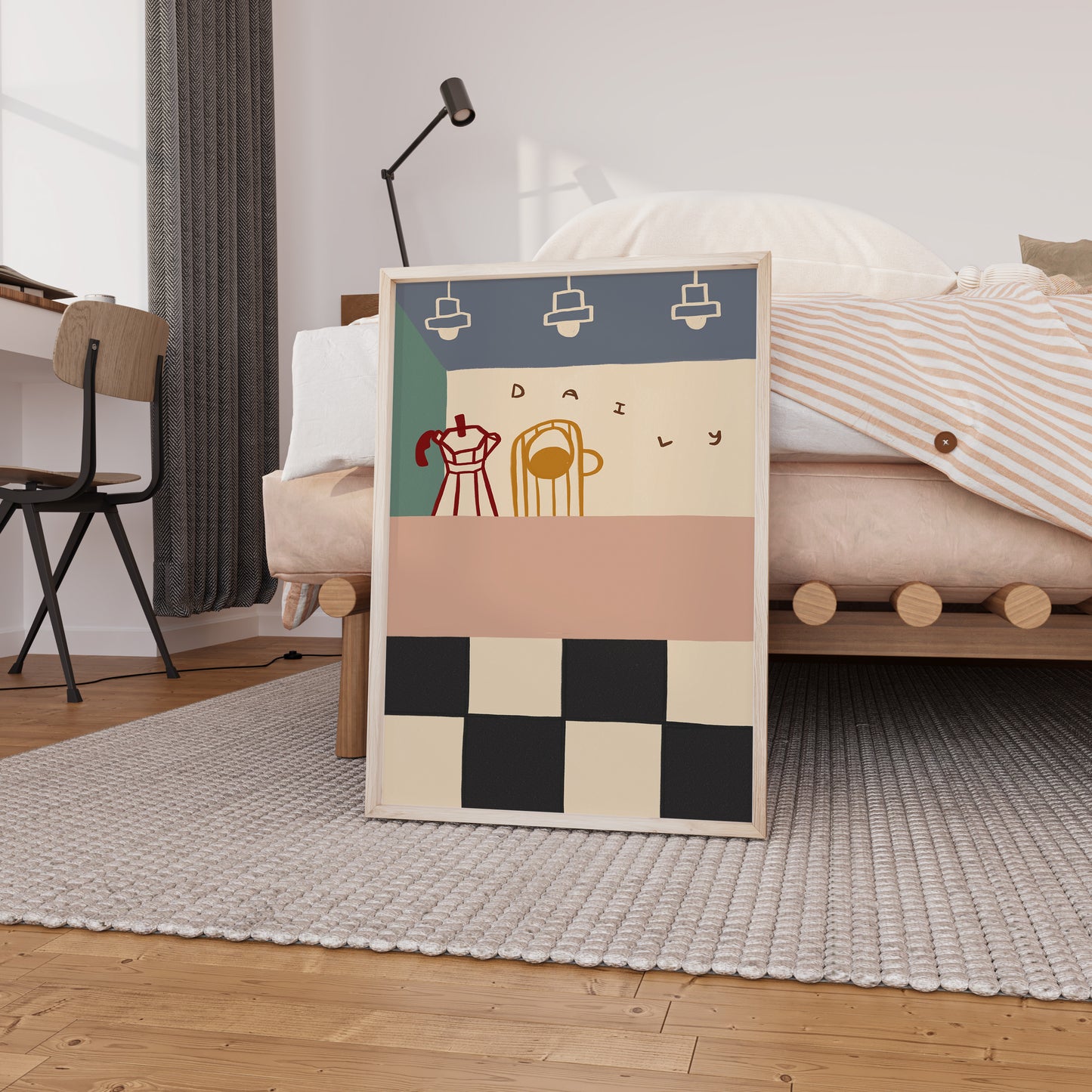 Daily Cafe | Coffee Shop Print | UNFRAMED