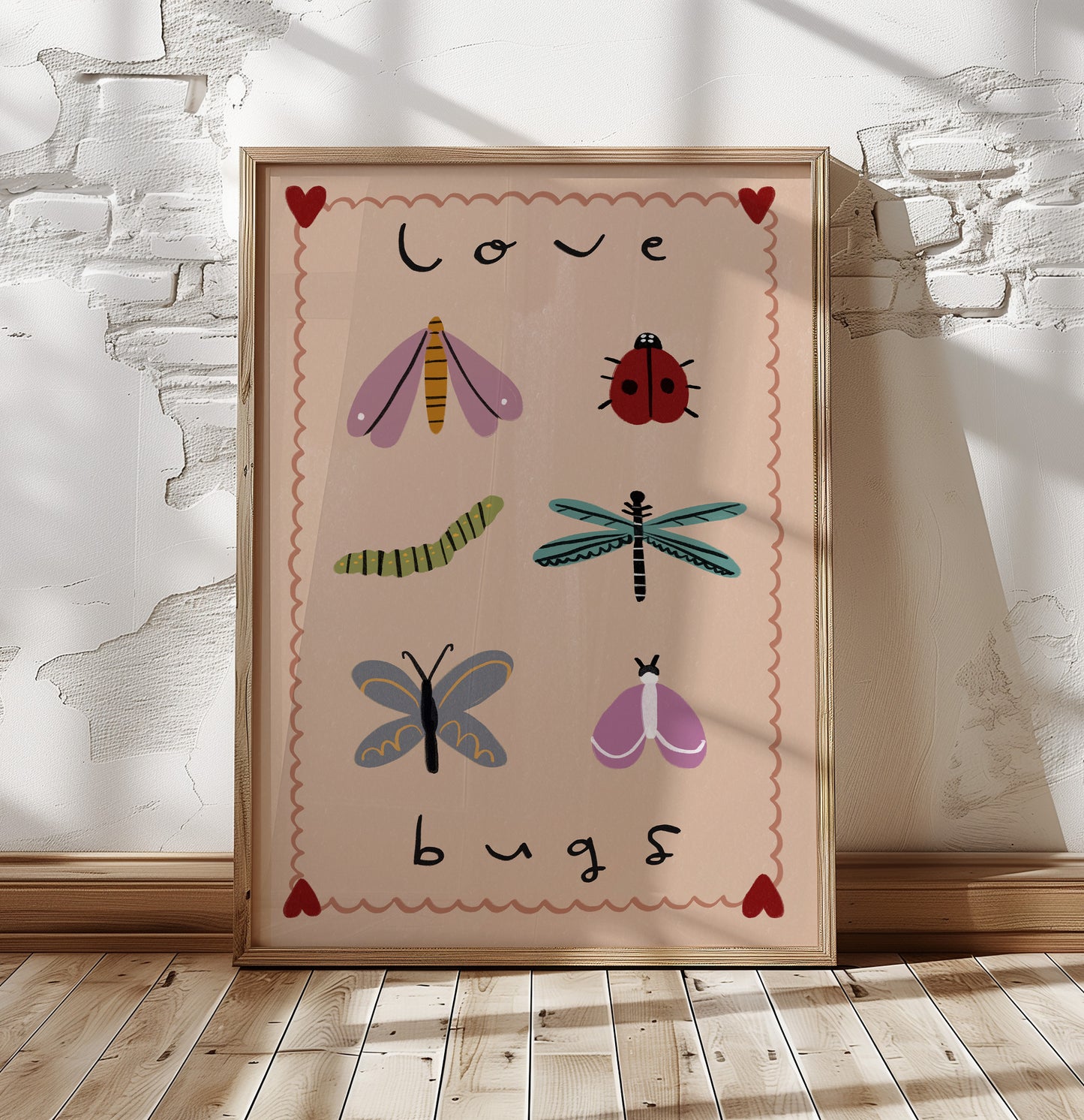 Love Bugs | Nursery Print | UNFRAMED