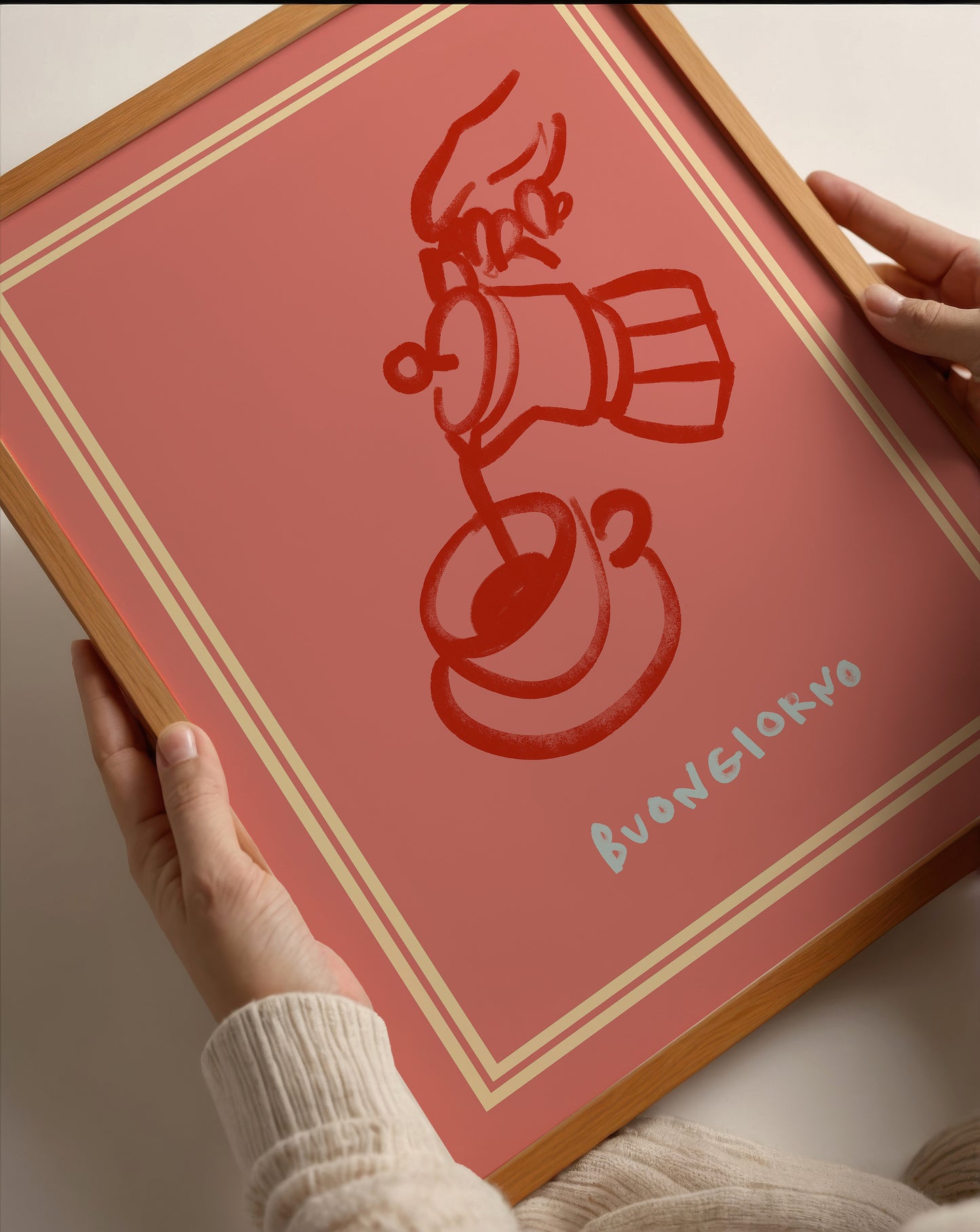 Buongiorno | Moka Pot Print | UNFRAMED