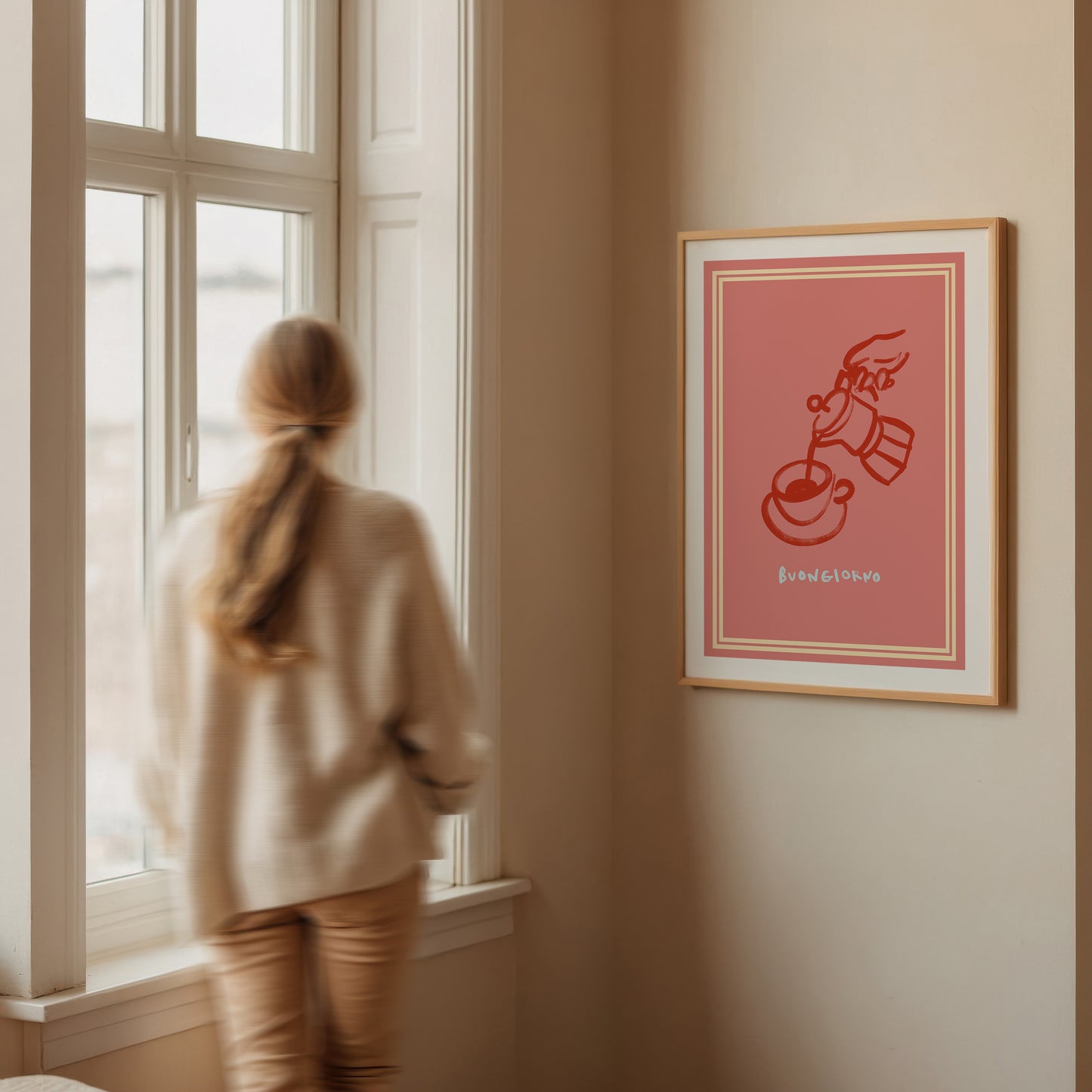 Buongiorno | Moka Pot Print | UNFRAMED