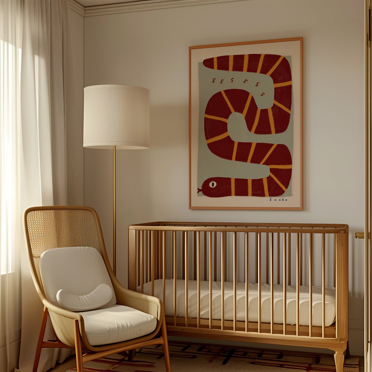 Snake | Nursery Print | UNFRAMED