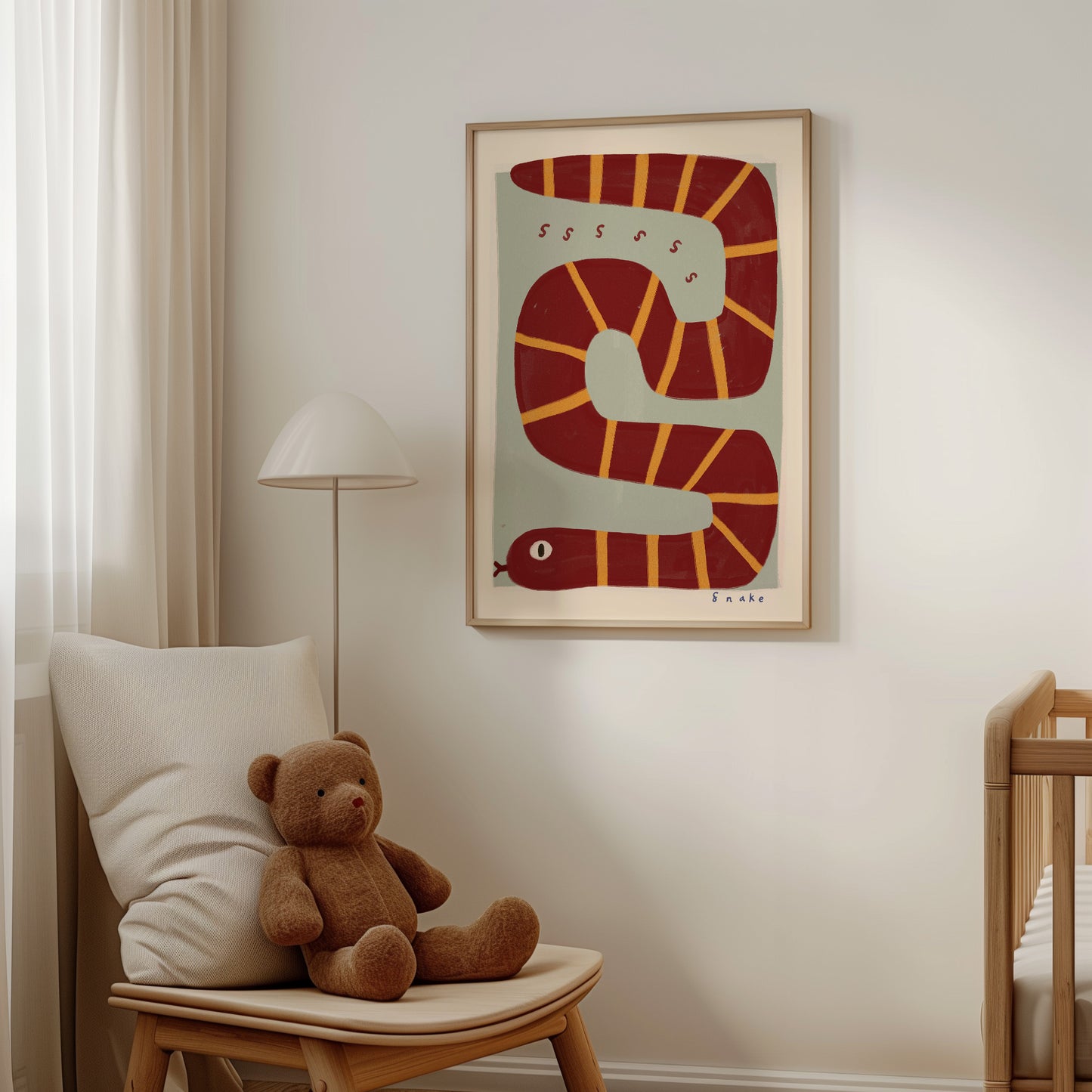 Snake | Nursery Print | UNFRAMED
