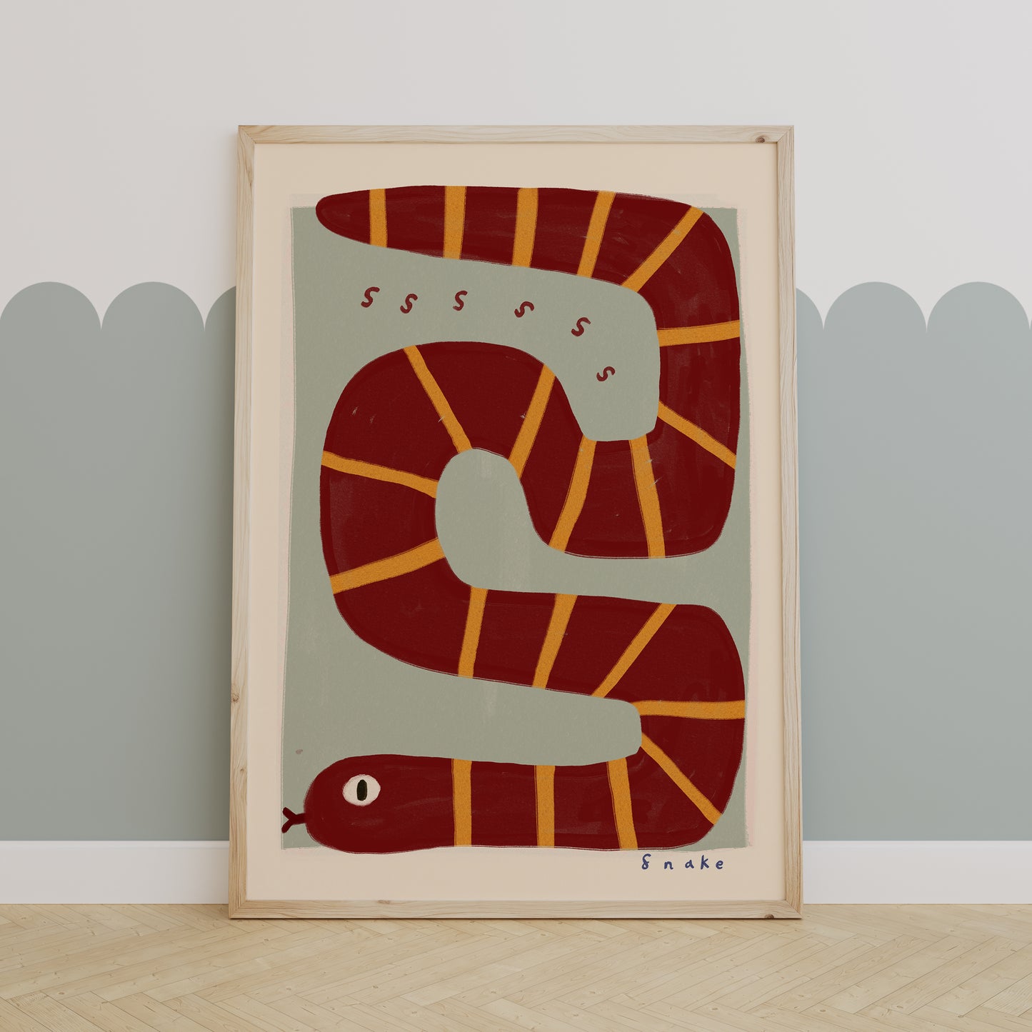 Snake | Nursery Print | UNFRAMED