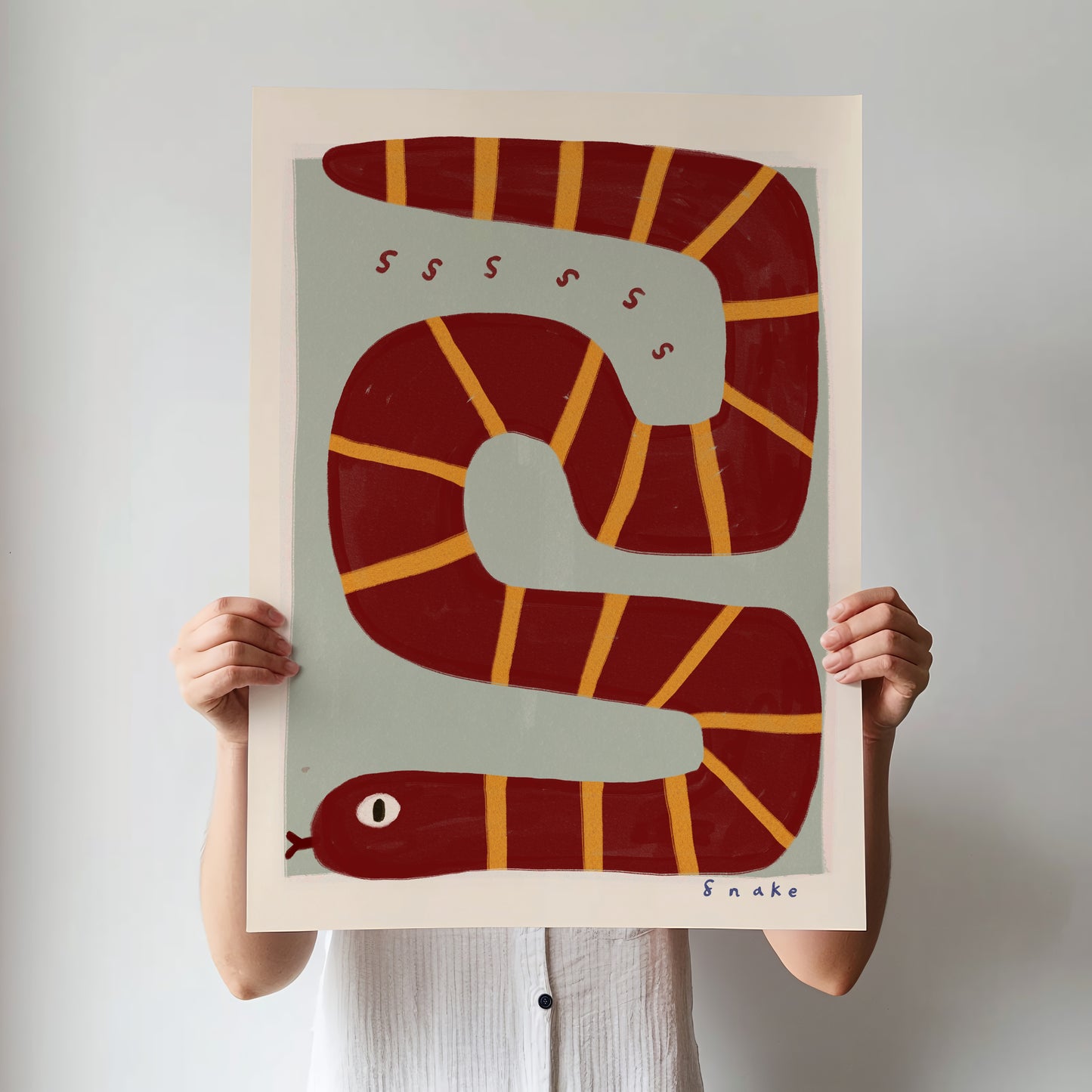 Snake | Nursery Print | UNFRAMED