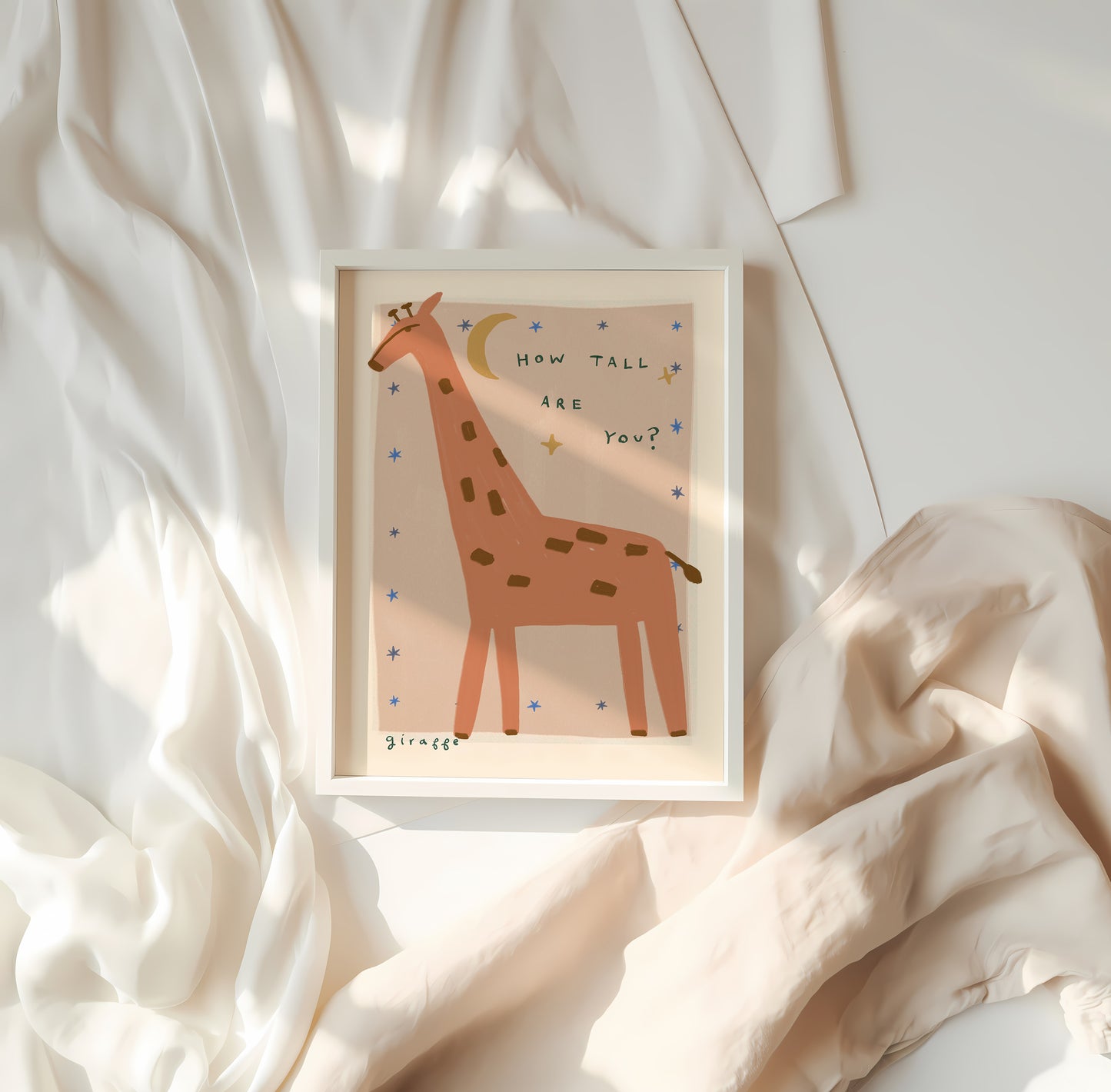 Giraffe | Nursery Print | UNFRAMED