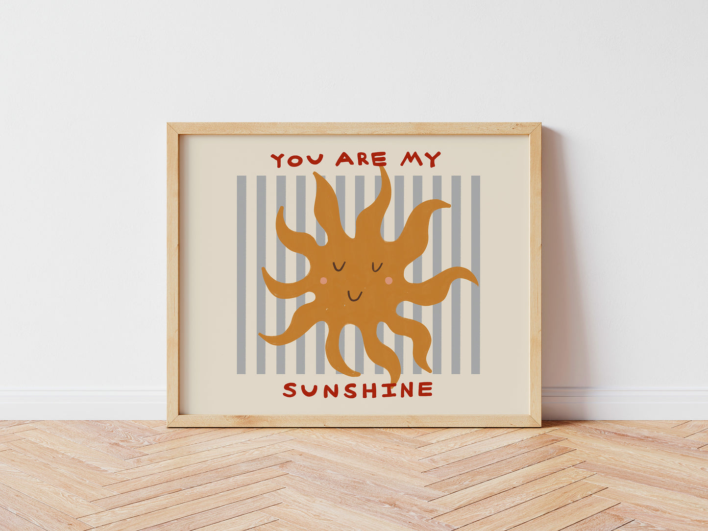 You Are My Sunshine | Horizontal Nursery Print | UNFRAMED