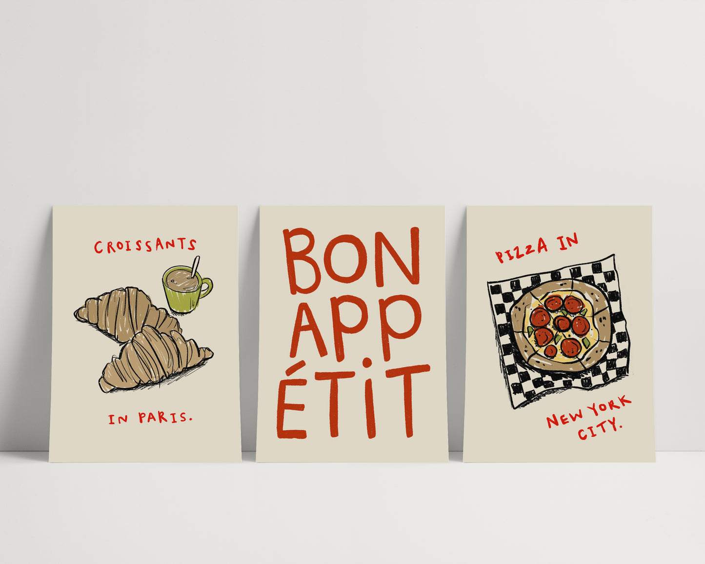 City Food | Set of 3 | UNFRAMED
