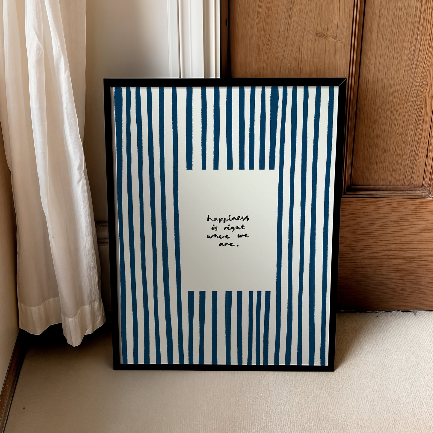 Happiness Is Where We Are | Living Room Print | UNFRAMED