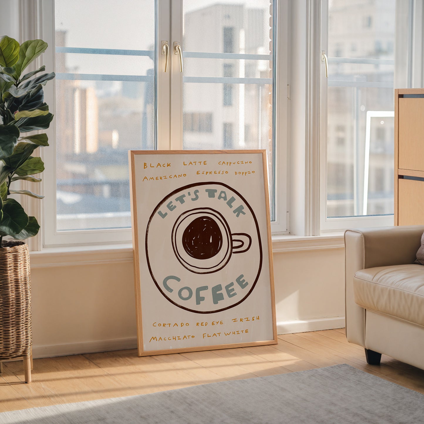 Let's Talk Coffee | Coffee Print | UNFRAMED