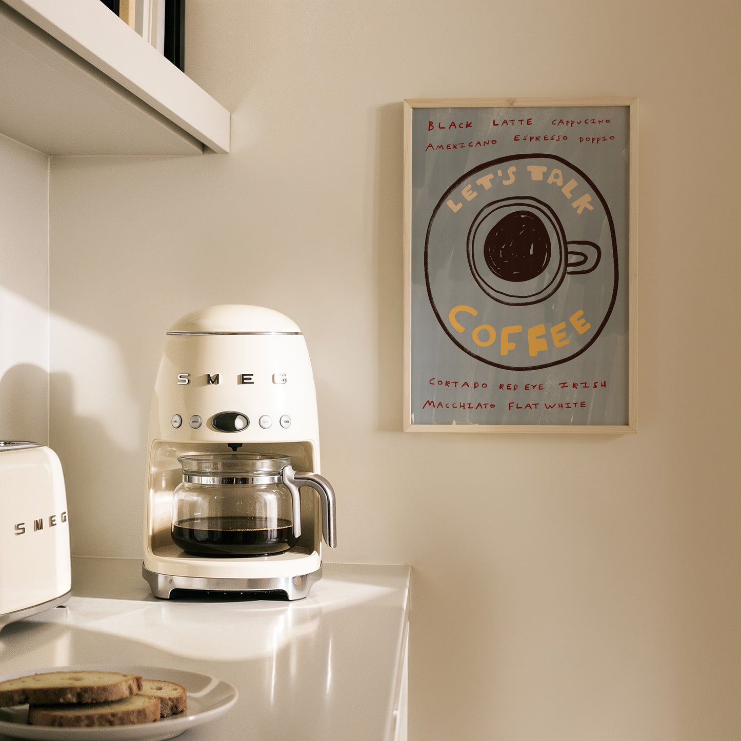 Let's Talk Coffee | Coffee Print | UNFRAMED