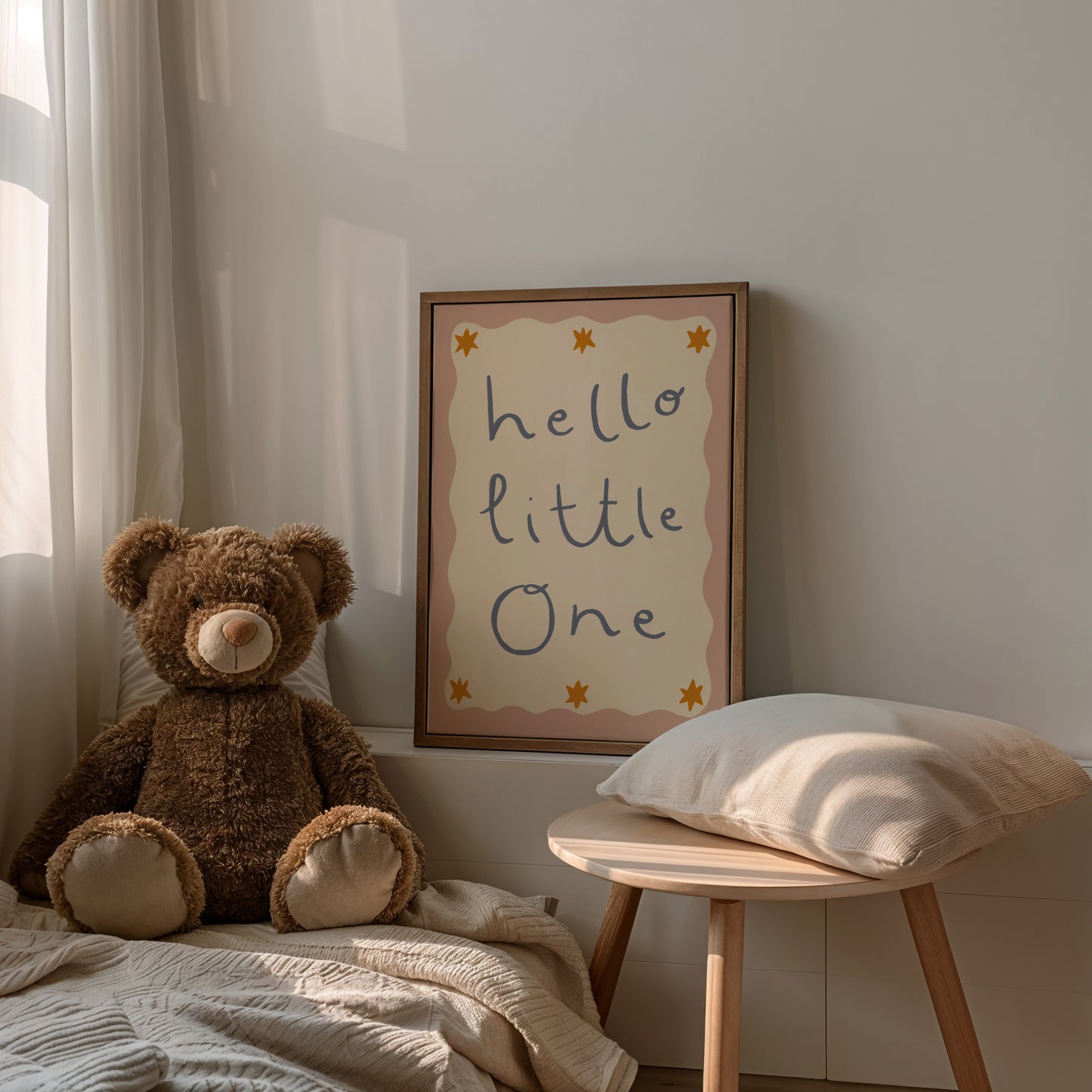Hello Little One | Nursery Print | UNFRAMED