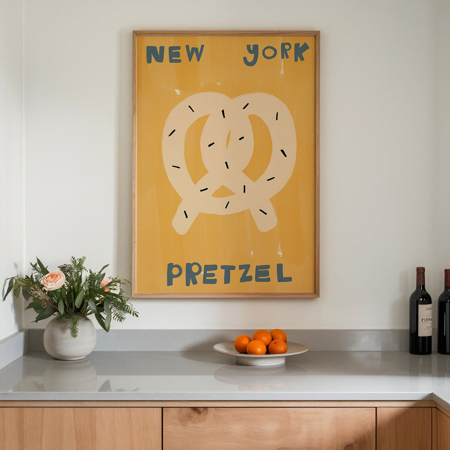 New York Pretzel | Foodie Print | UNFRAMED