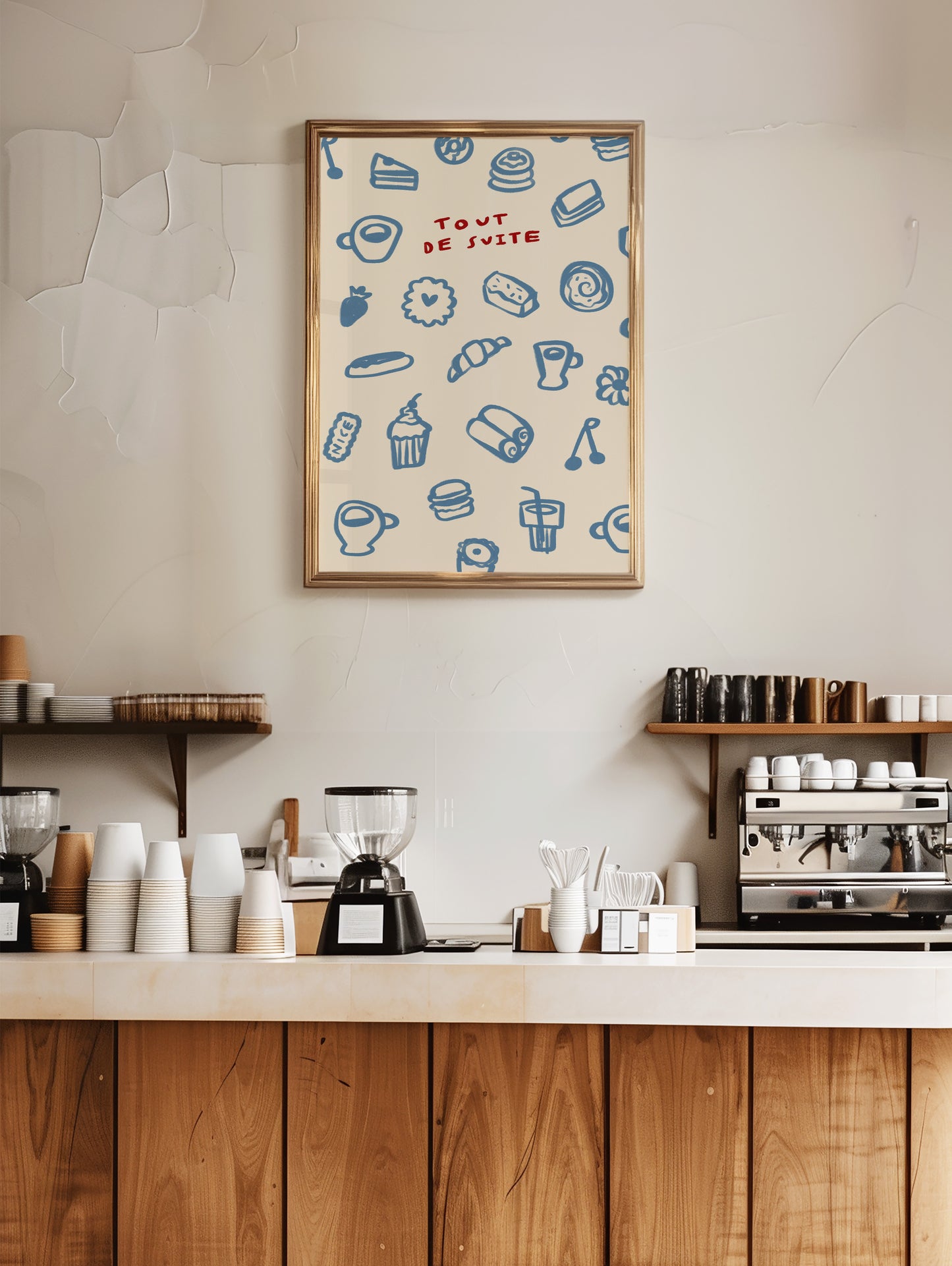 Tout De Suite | Pastries Print | UNFRAMED