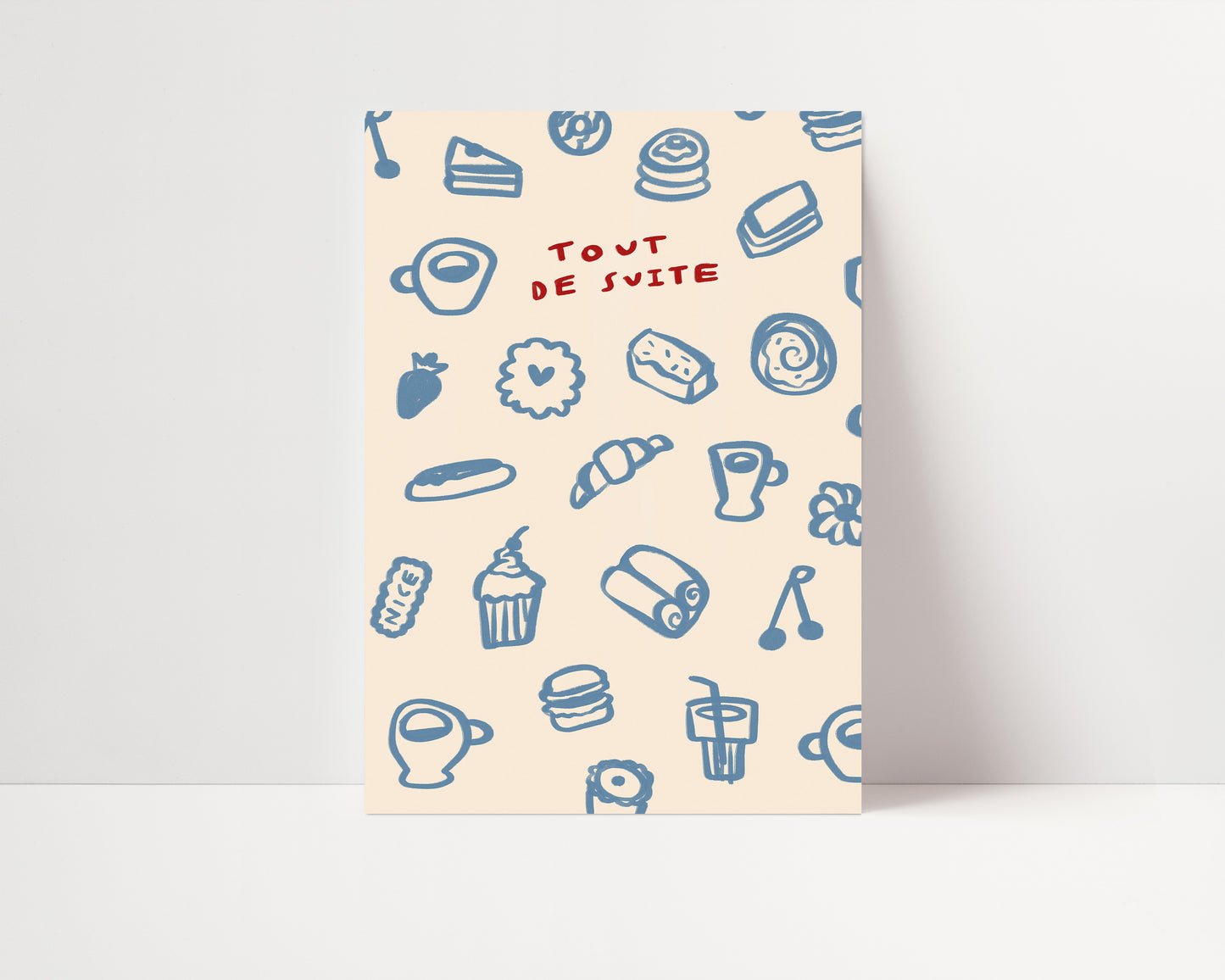 Tout De Suite | Pastries Print | UNFRAMED