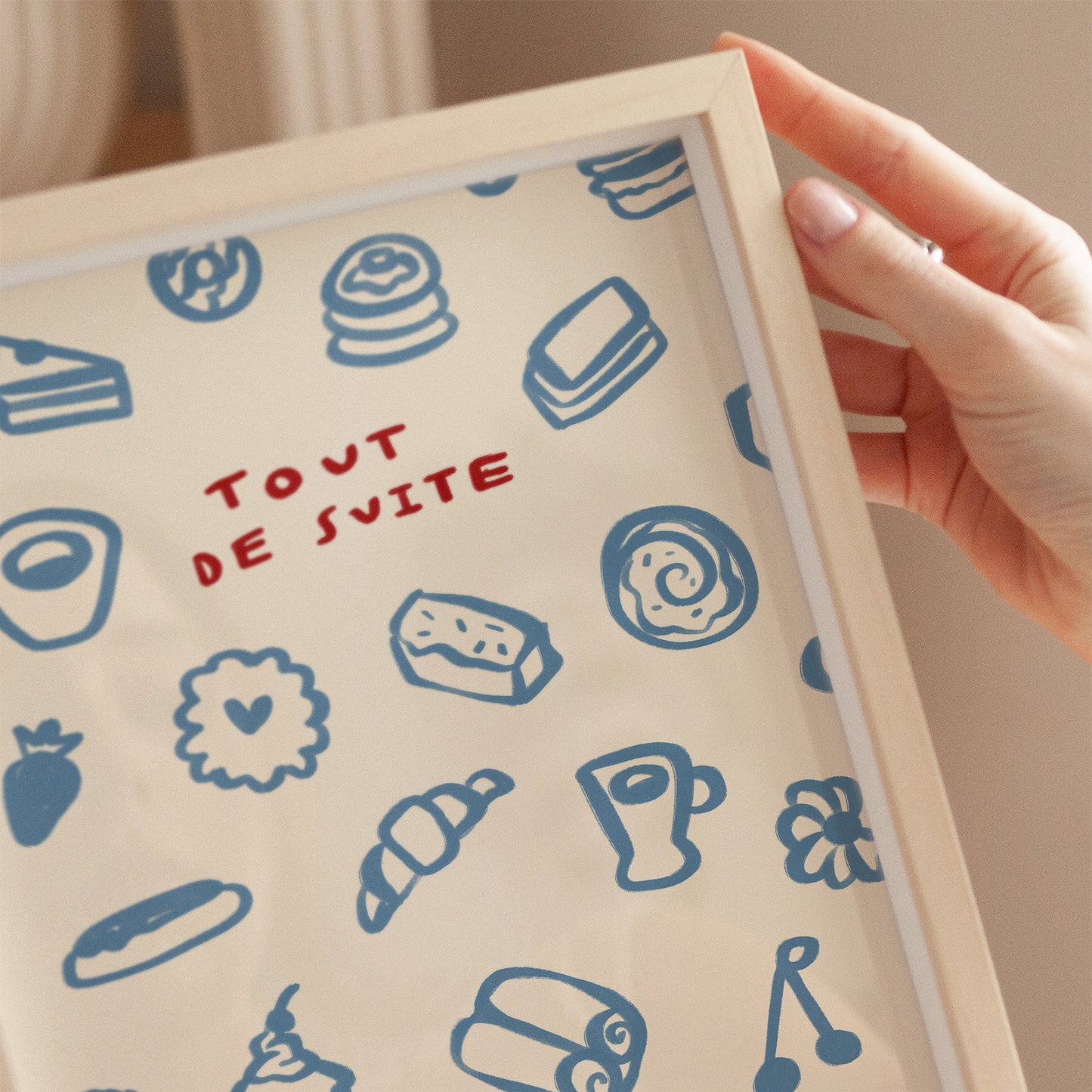 Tout De Suite | Pastries Print | UNFRAMED