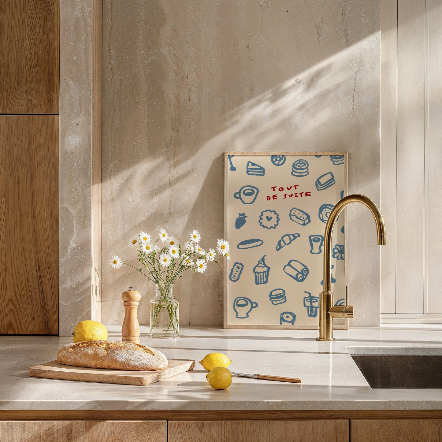 Tout De Suite | Pastries Print | UNFRAMED