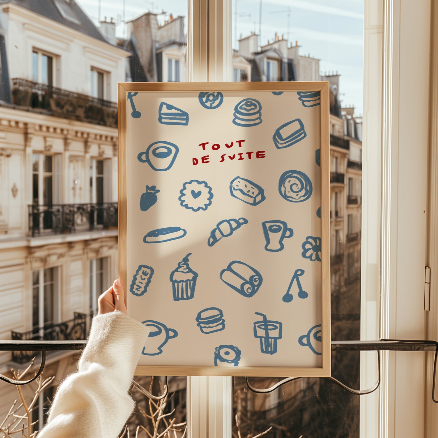 Tout De Suite | Pastries Print | UNFRAMED