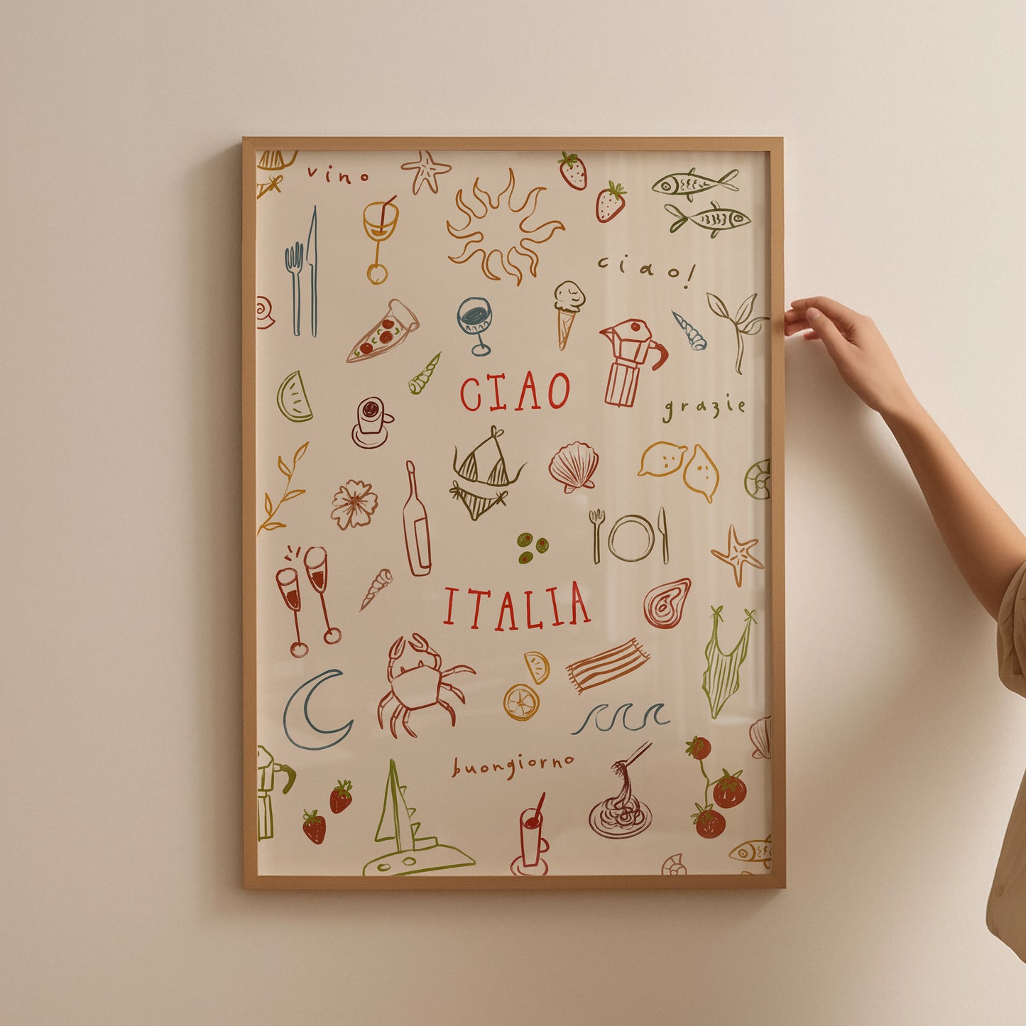 Ciao Italia | Seaside Print | UNFRAMED