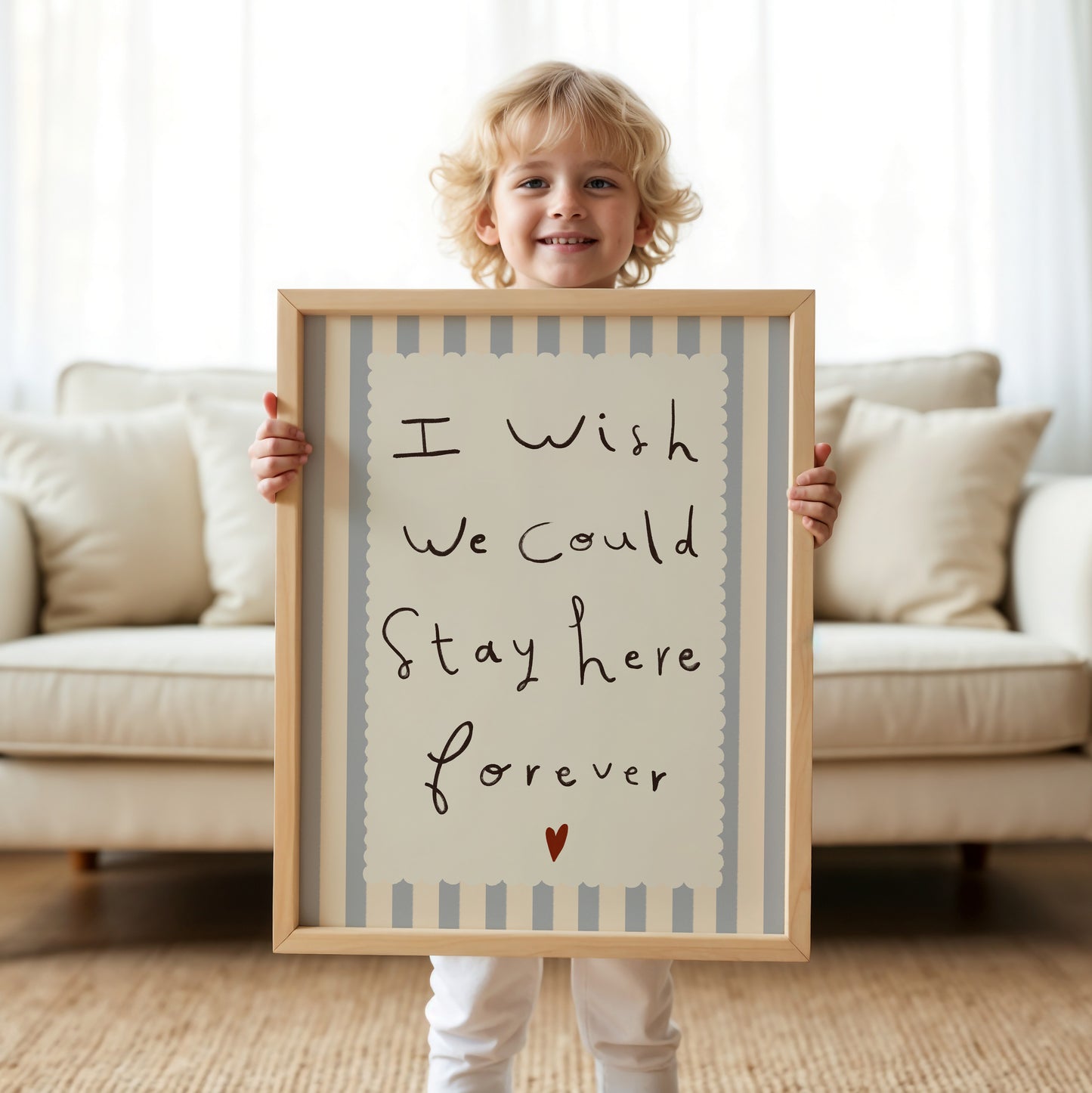 Stay Here Forever | Nursery Print | UNFRAMED