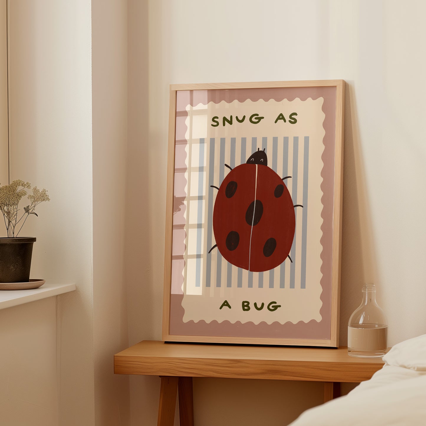 Snug As A Bug | Lady Bird Print | UNFRAMED