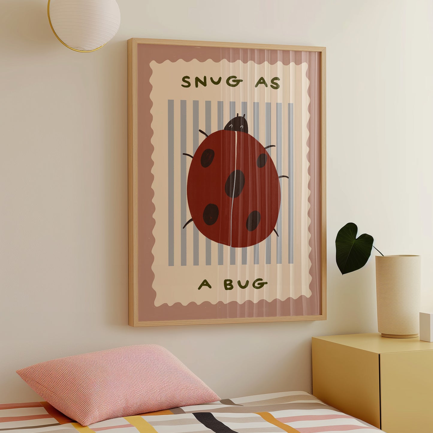 Snug As A Bug | Lady Bird Print | UNFRAMED
