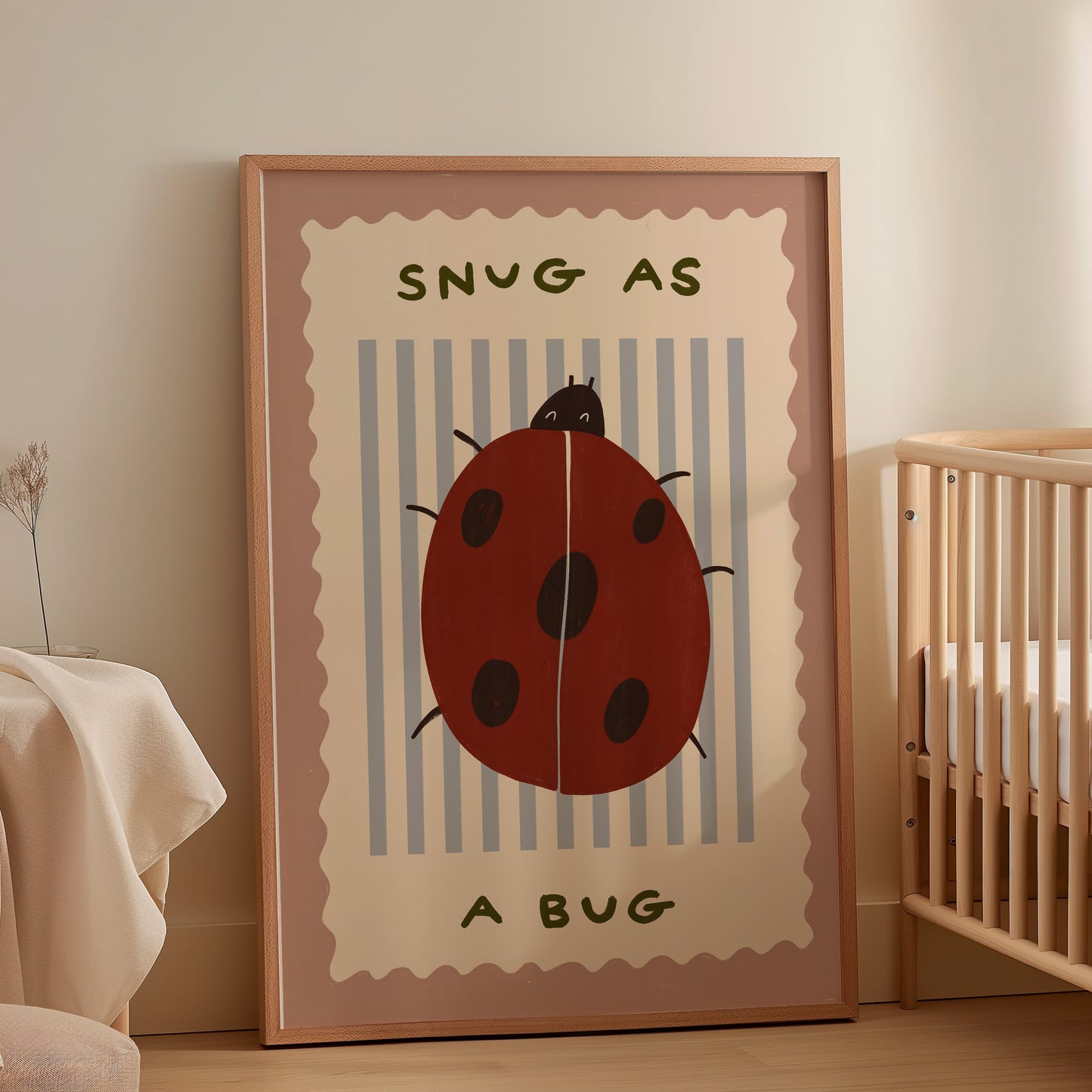Snug As A Bug | Lady Bird Print | UNFRAMED