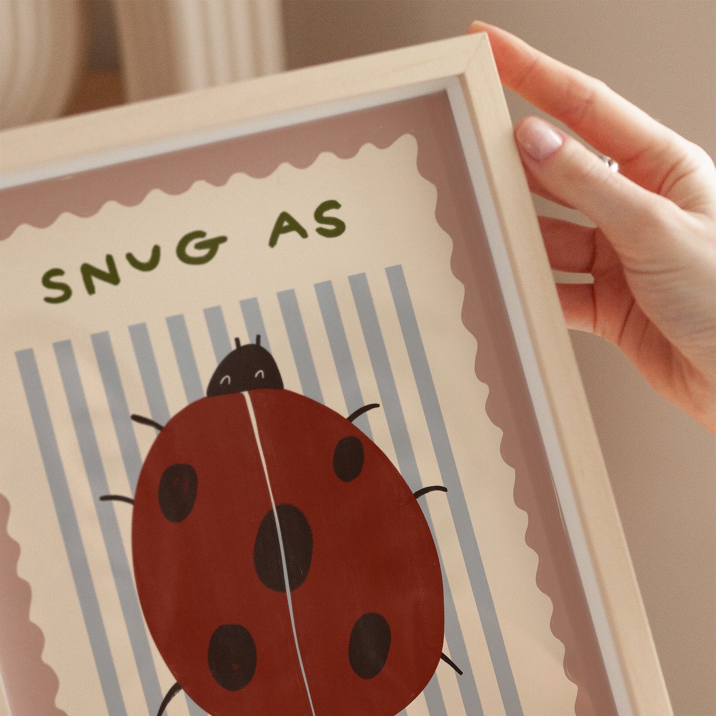 Snug As A Bug | Lady Bird Print | UNFRAMED