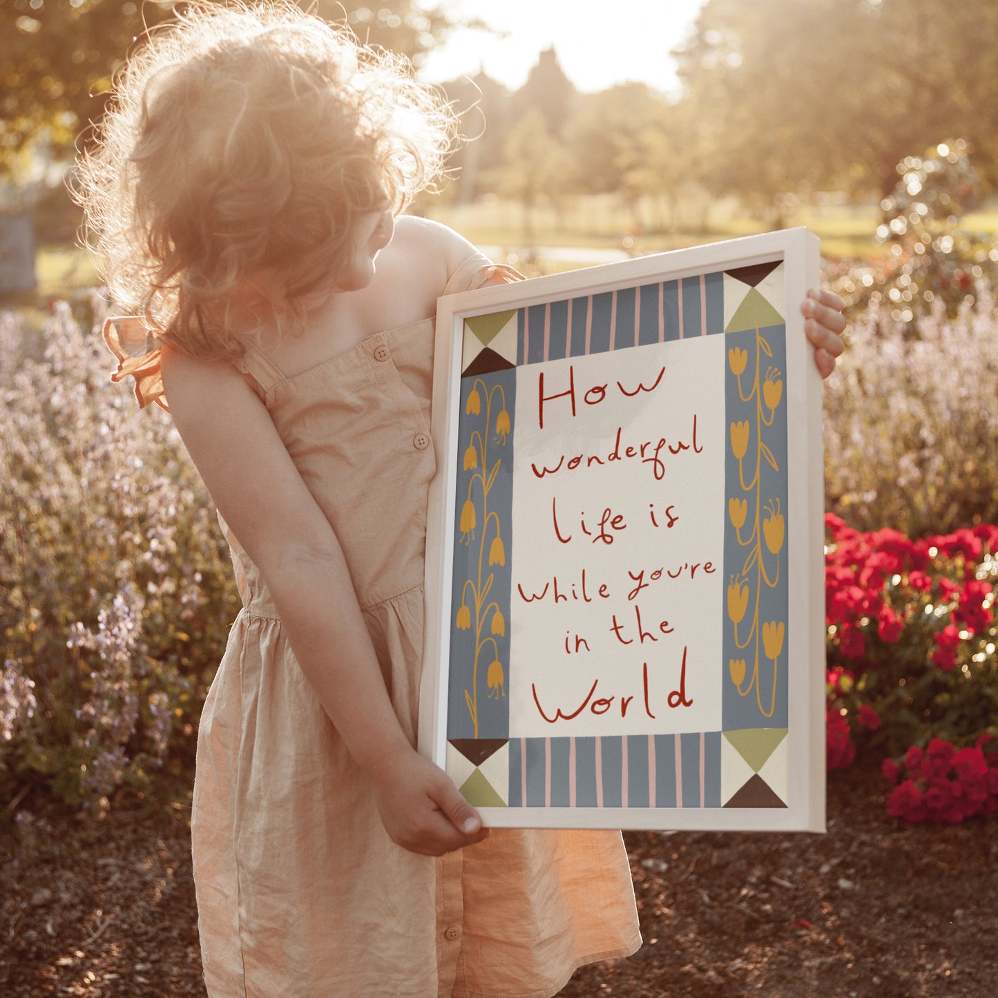 How Wonderful Life Is | Nursery Print | UNFRAMED
