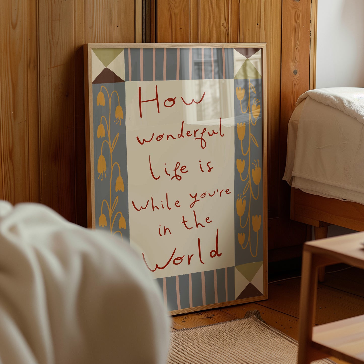 How Wonderful Life Is | Nursery Print | UNFRAMED