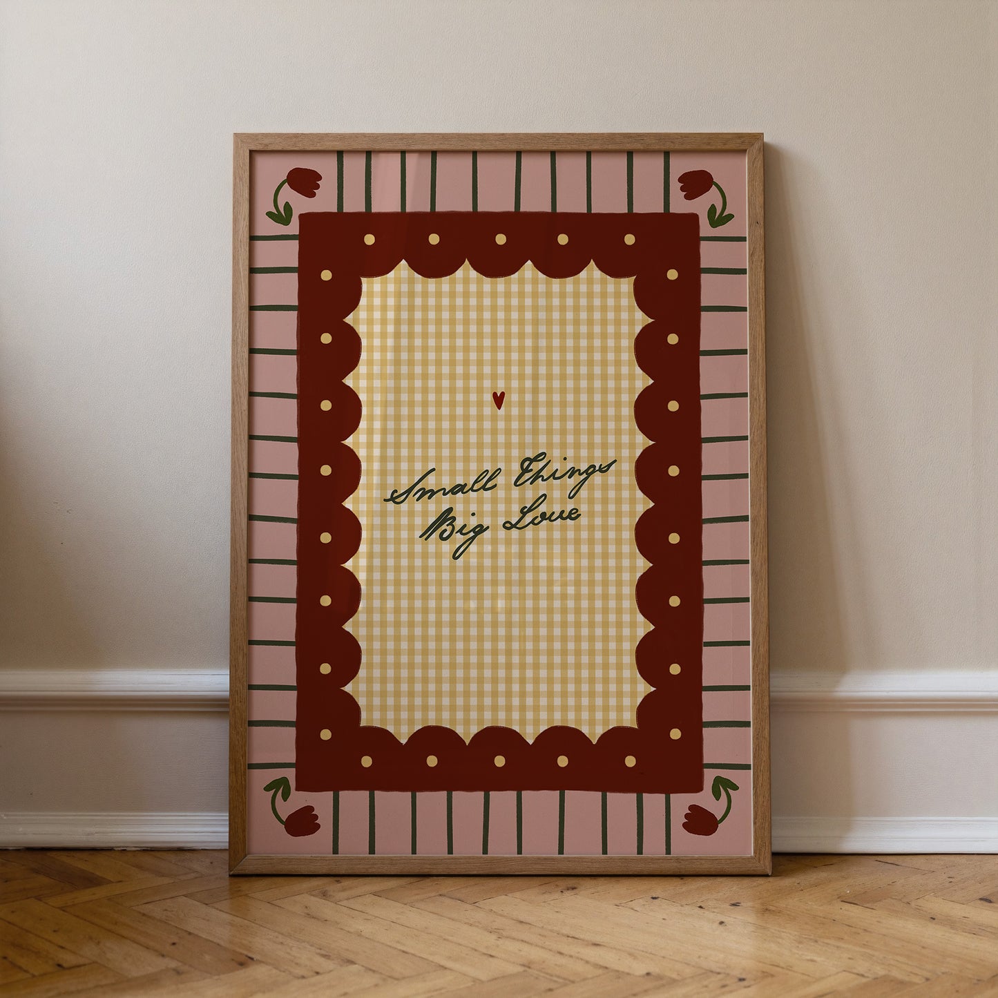 Small Things Big Love | Nursery Print | UNFRAMED