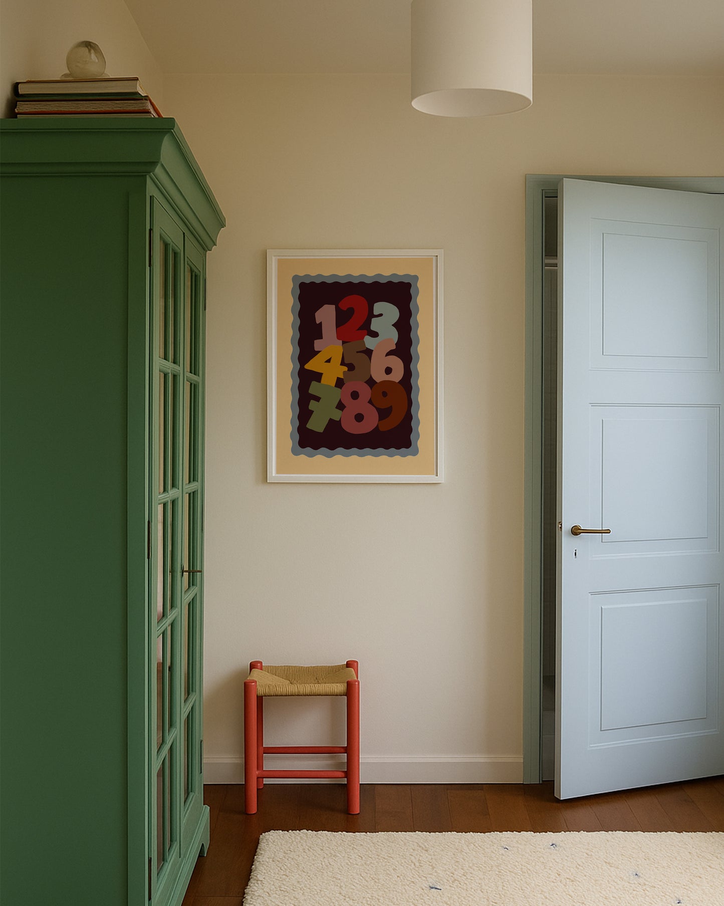 One To Nine | Nursery Numbers Print | UNFRAMED