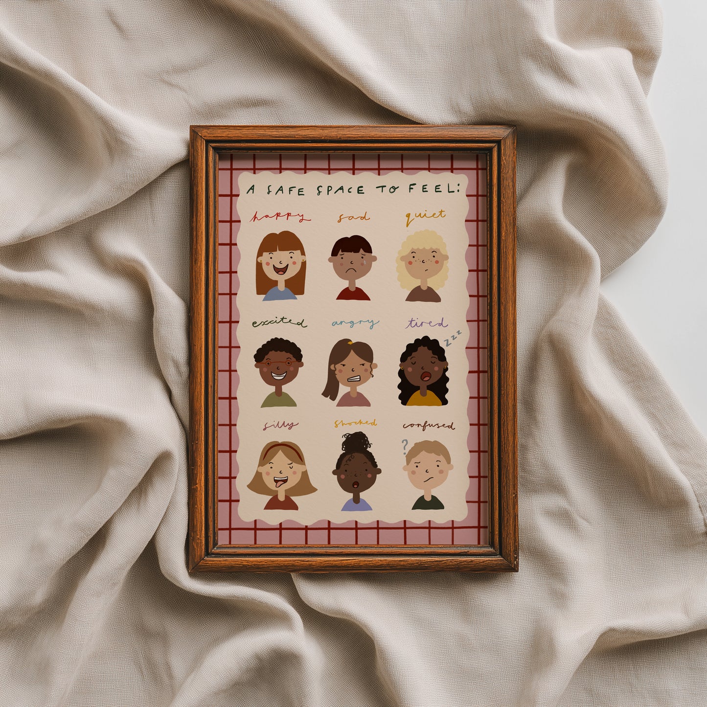 A Safe Space To Feel | Feelings Print | UNFRAMED
